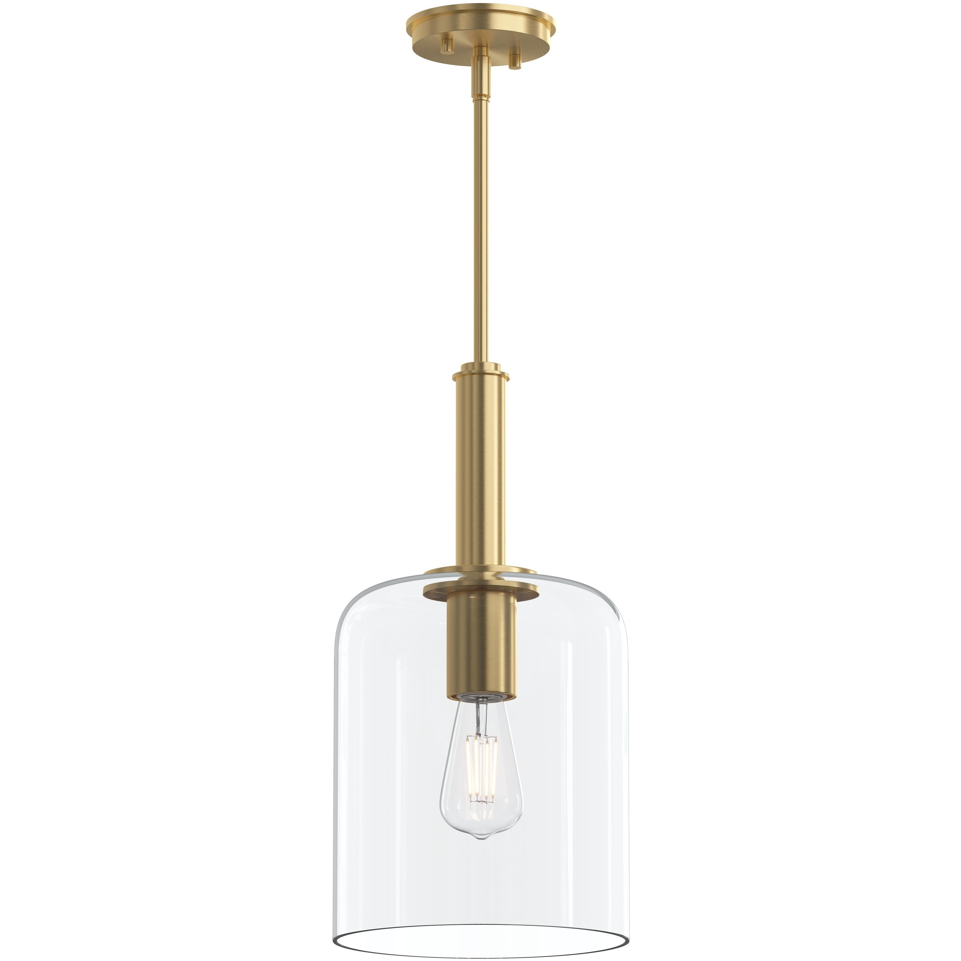 Reines 1 Light 9 inch Brushed Gold Pendant Ceiling Light