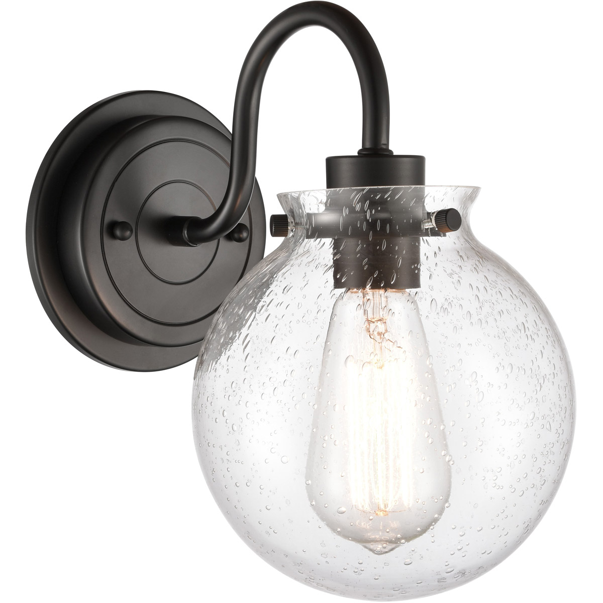 Olivia 1 Light 6.38 inch Matte Black Bath Vanity Light Wall Light