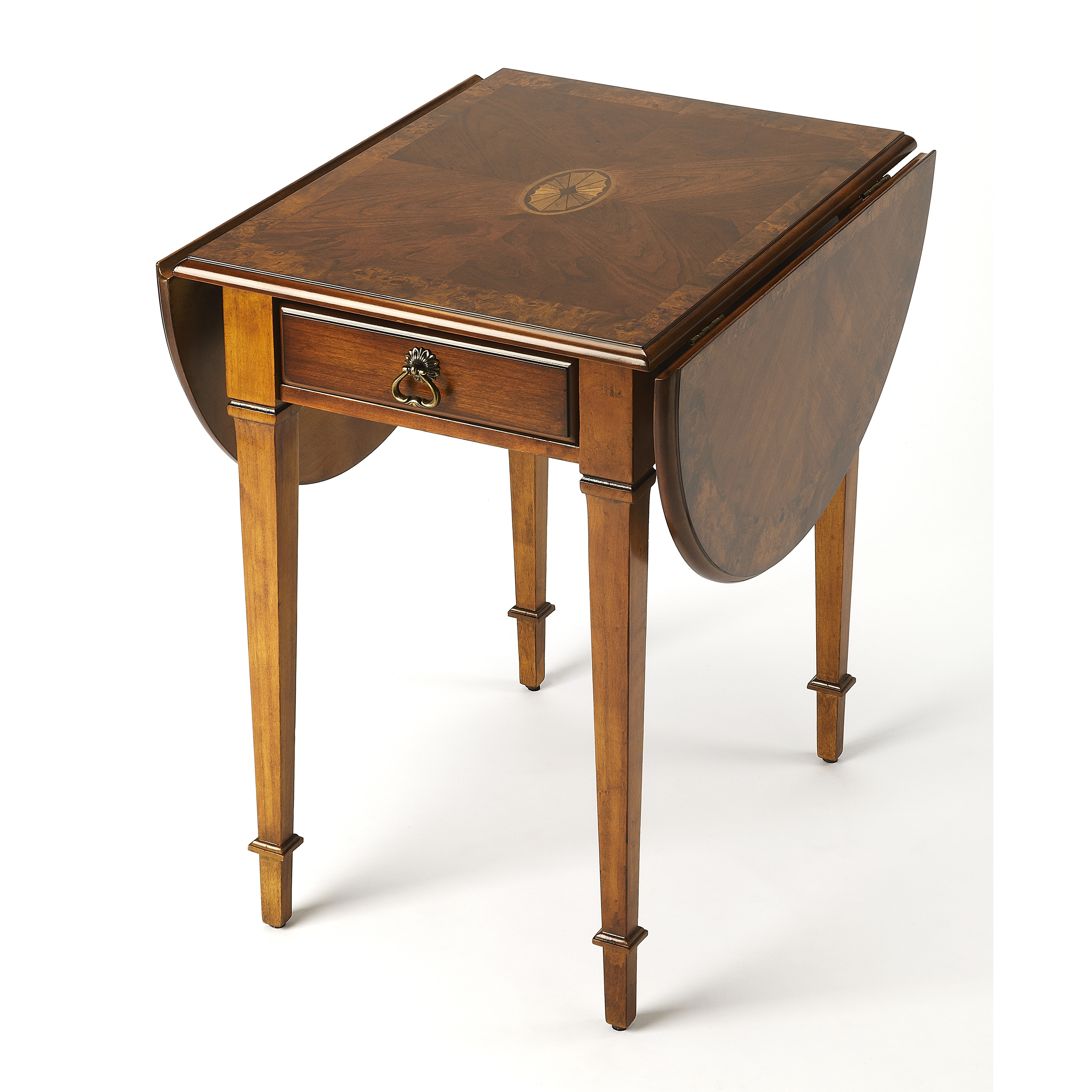 Masterpiece Glenview  28 X 25 inch Olive Ash Burl Accent Table