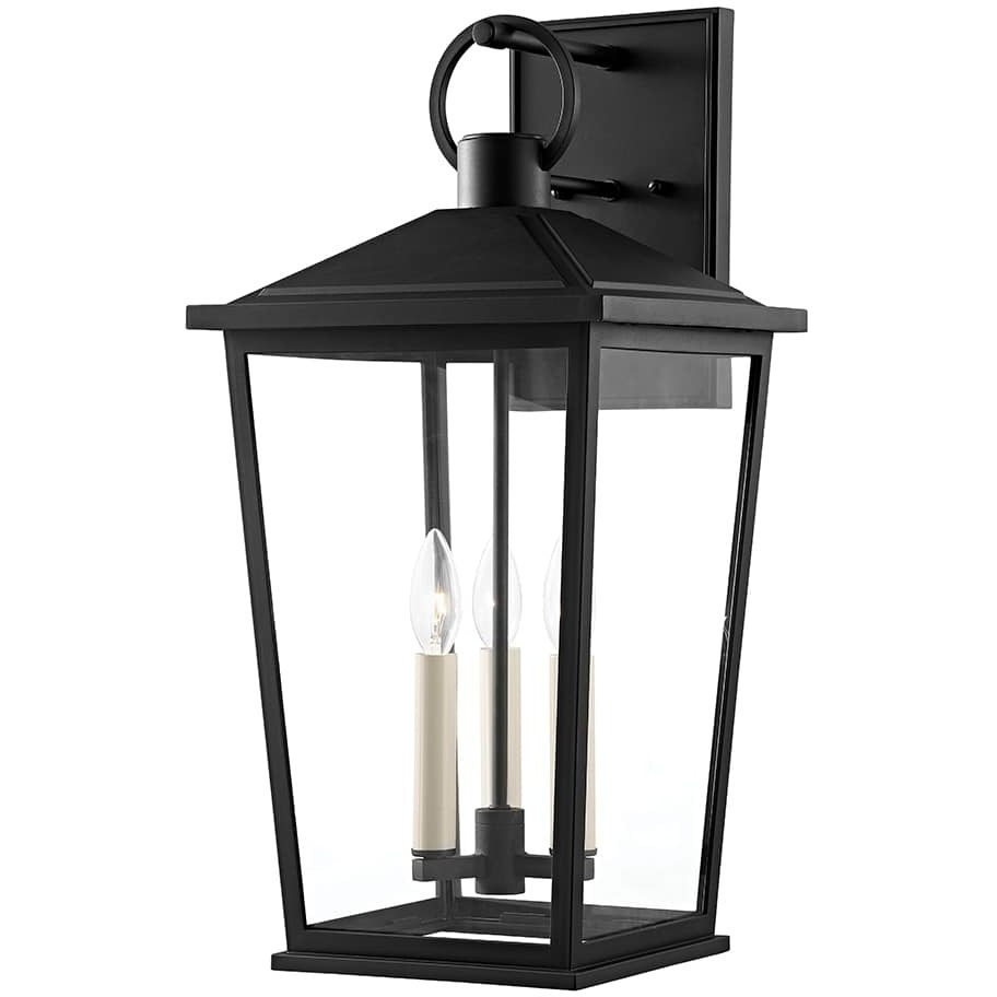 Soren 3 Light 23 inch Texture Black Outdoor Wall Sconce in Textured Black