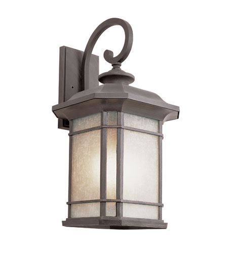 San Miguel 1 Light 16 inch Rust Outdoor Wall Lantern