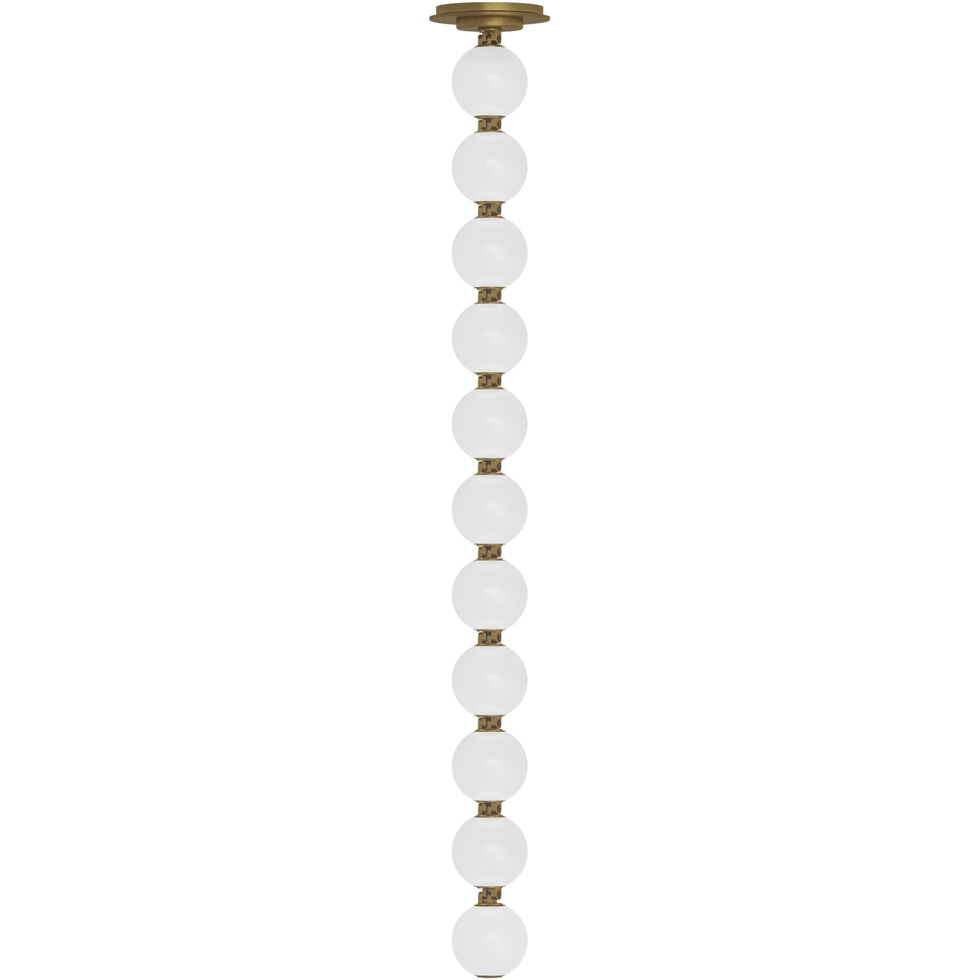 Sean Lavin Perle LED 2.8 inch Natural Brass Line-Voltage Pendant Ceiling Light in 2700K, Remote