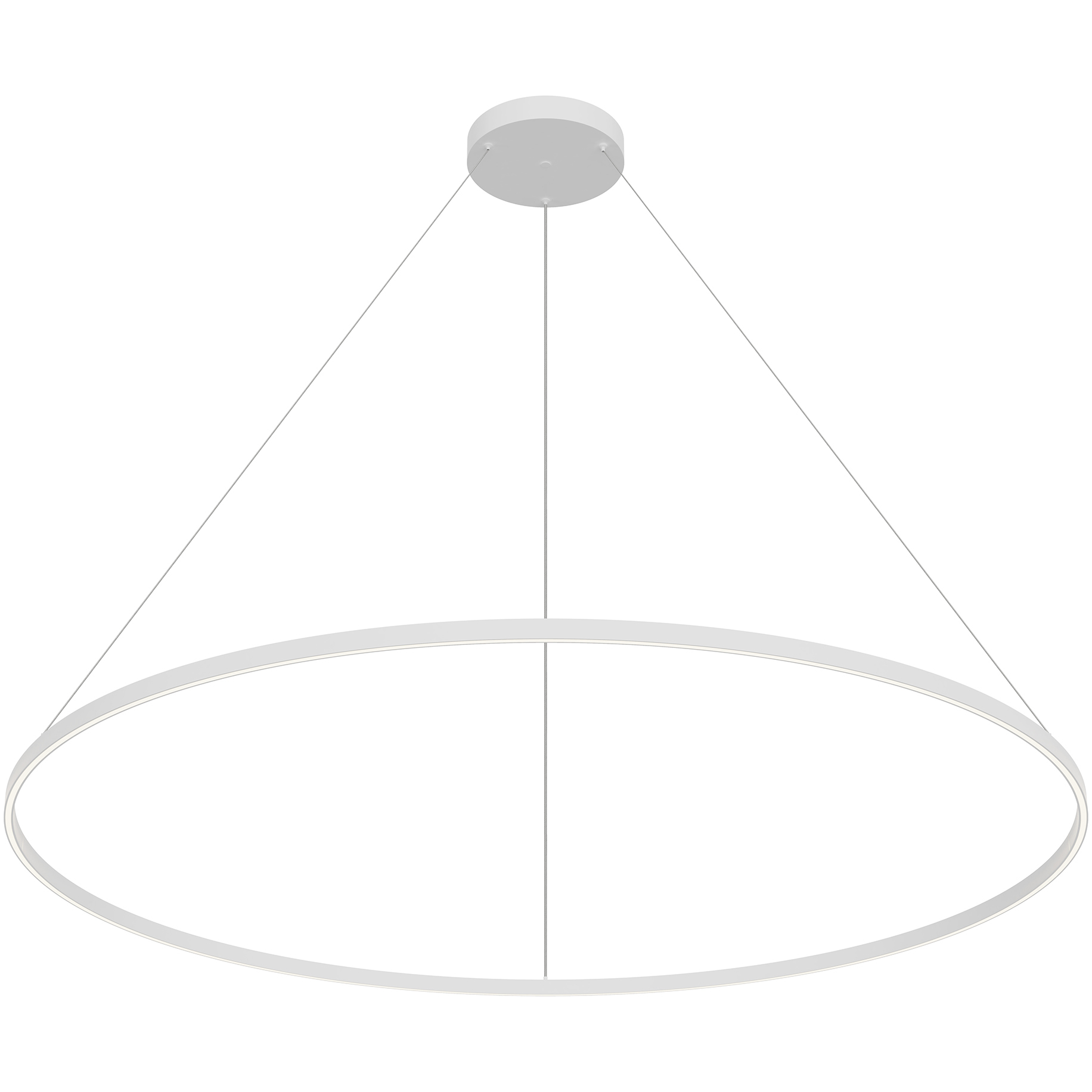 Cerchio LED 70.88 inch White Pendant Ceiling Light