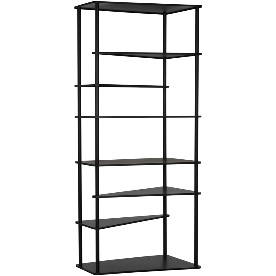 Everest Matte Black Bookcase
