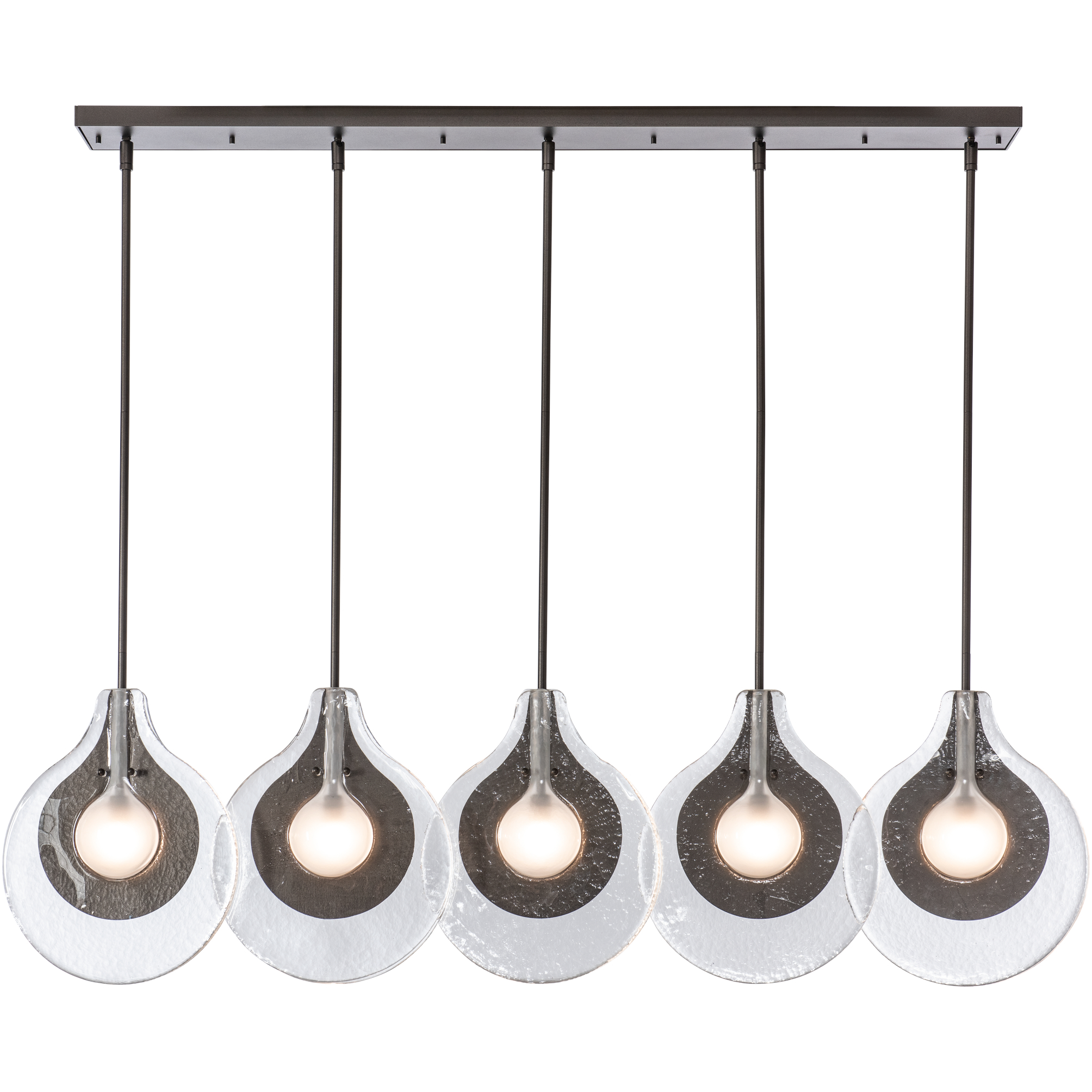 Art & Alchemy Veneto 5 Light 53.4 inch Bronze Linear Pendant Ceiling Light