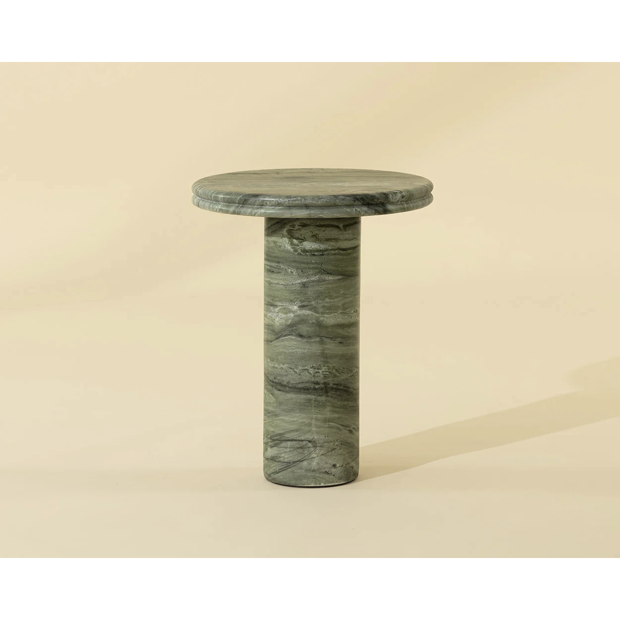 Bastion 19.75 X 15.75 inch Marble Look / Sage Outdoor End Table