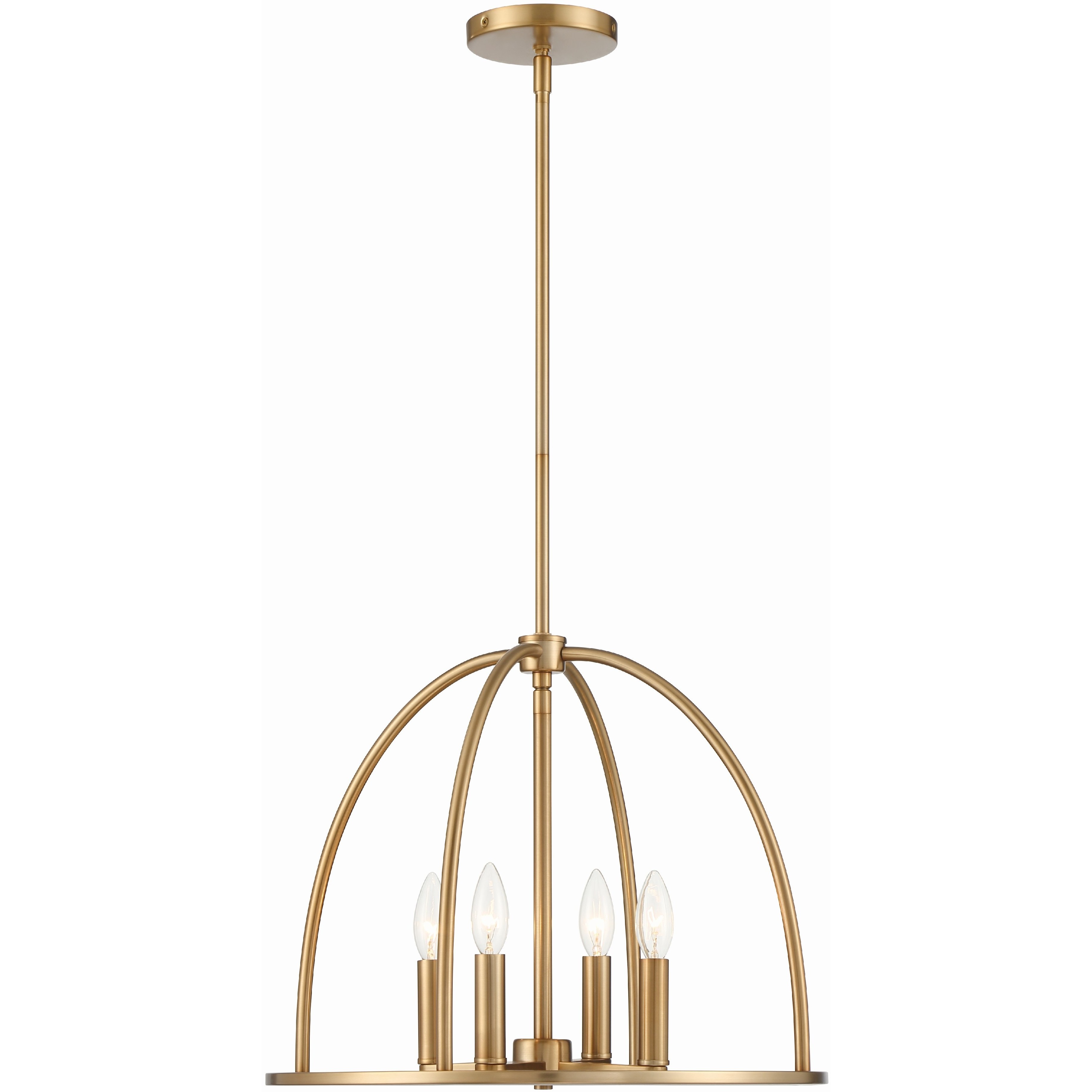 Abbott 4 Light 18.25 inch Vibrant Gold Lantern Chandelier Ceiling Light