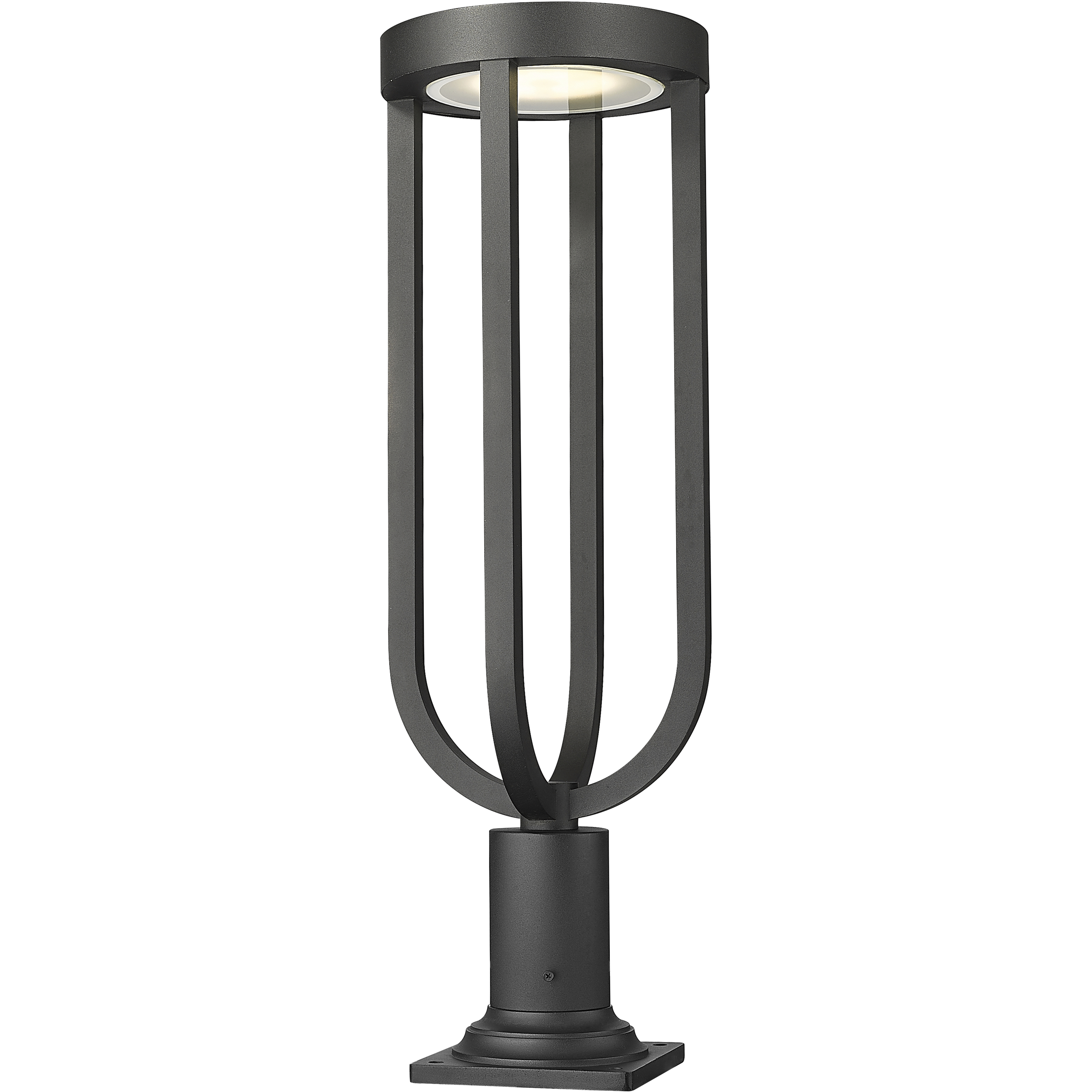 Leland LED 28.25 inch Sand Black Outdoor Pier Mounted Fixture