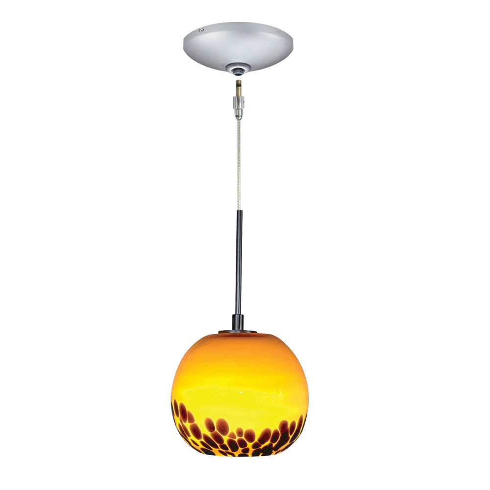Envisage Vi 1 Light 5.38 inch Satin Nickel Mini Pendant Ceiling Light