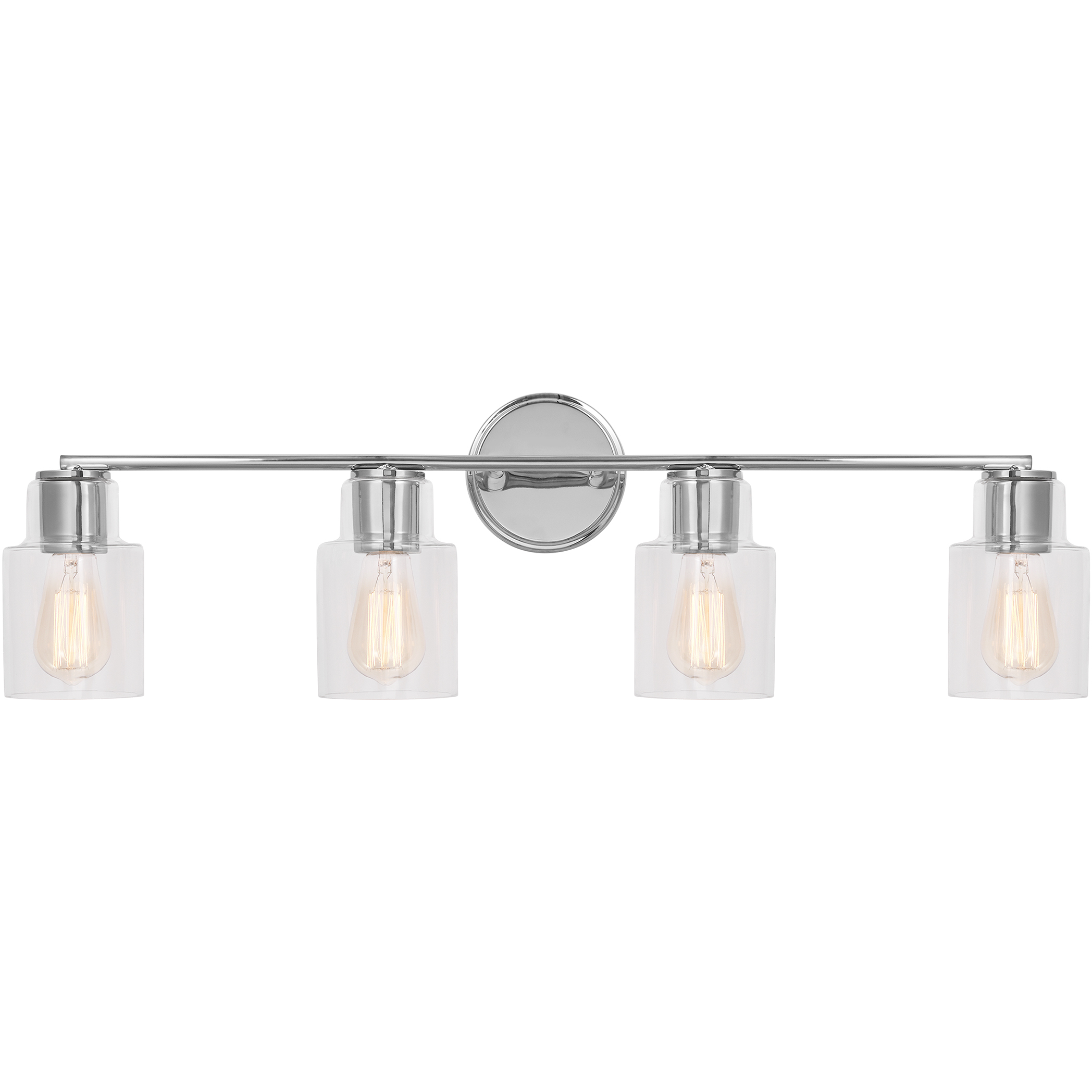 Drew & Jonathan Sayward 4 Light 32.38 inch Chrome Wall Bath Fixture Wall Light