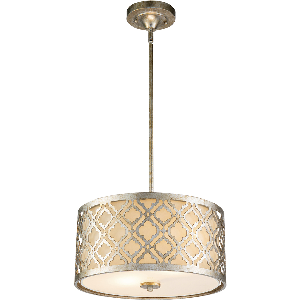 Arabella 2 Light 16 inch Antique Silver Pendant Ceiling Light