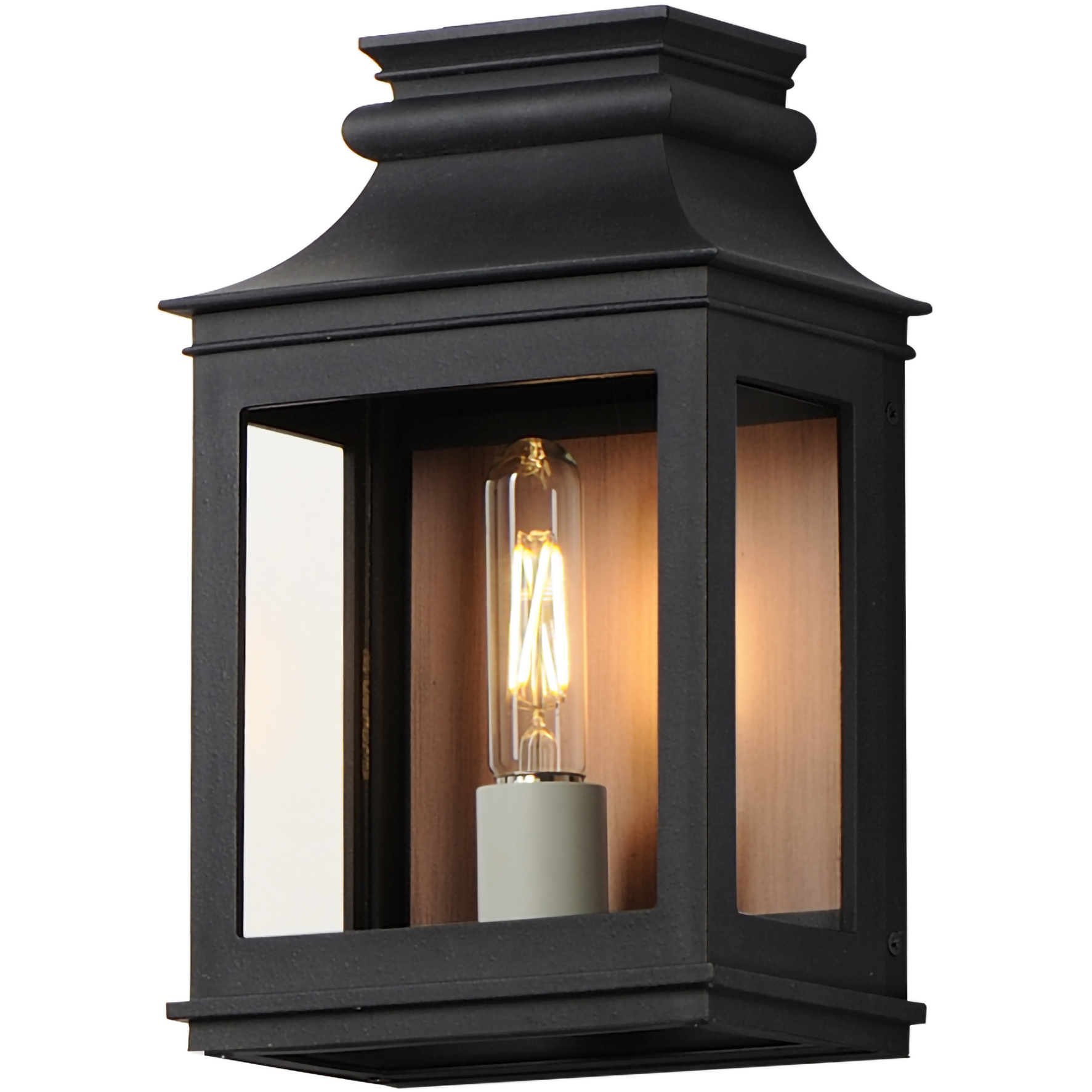Savannah VX 1 Light 12.5 inch Antique Copper and Black Oxide Outdoor Wall Mount in Antique Copper/Black