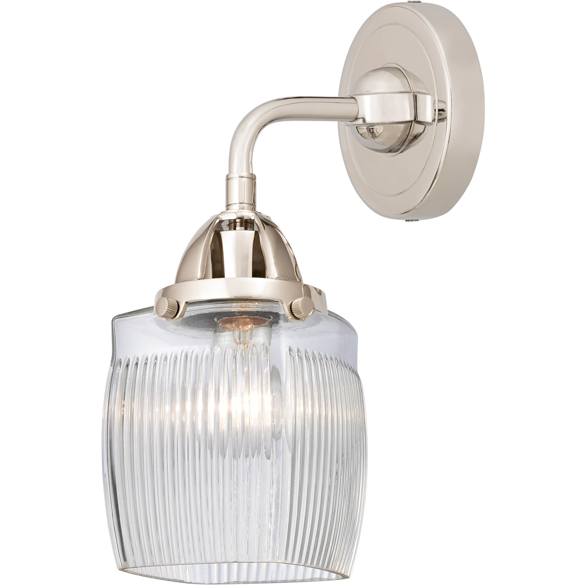 Nouveau 2 Colton 1 Light 6 inch Polished Nickel Sconce Wall Light