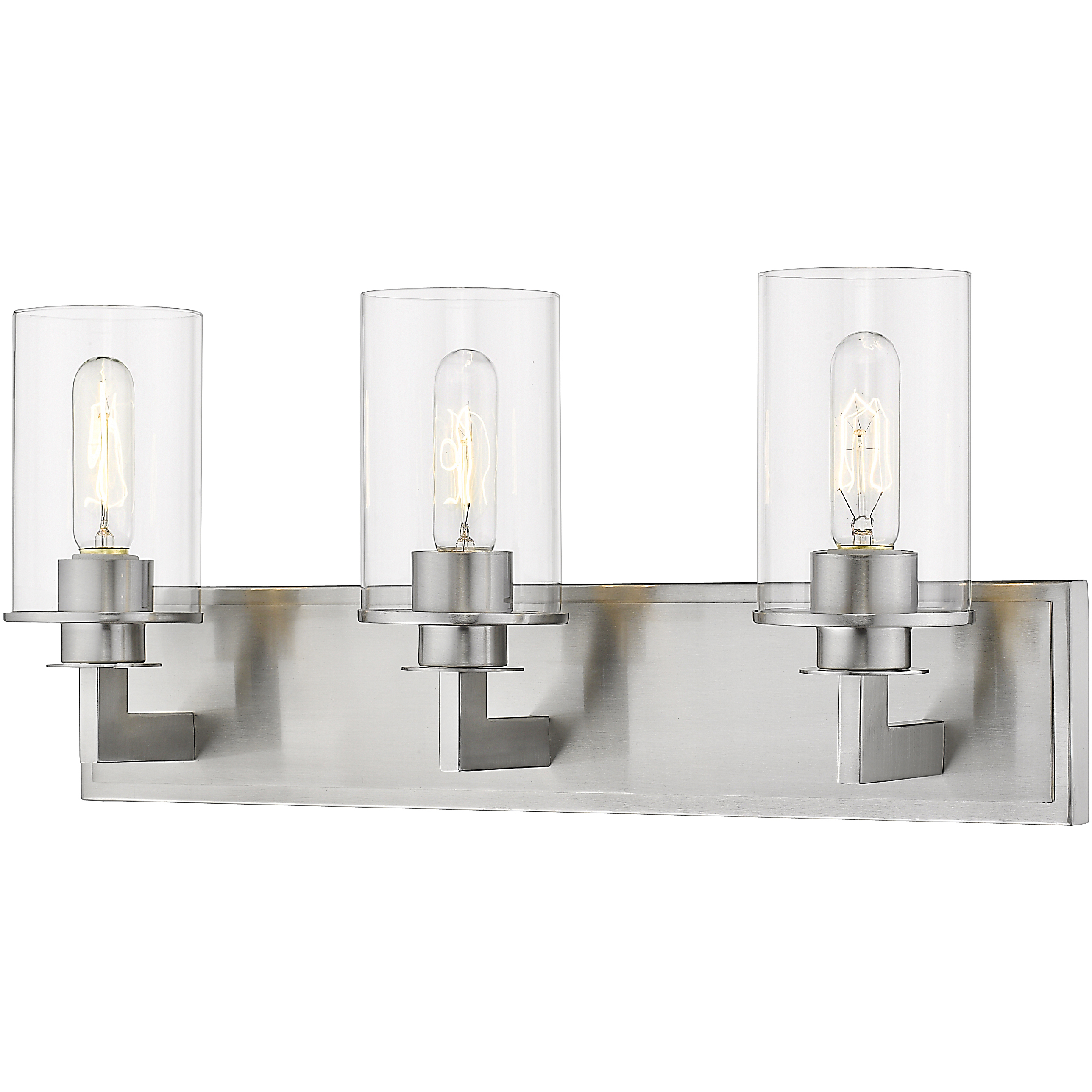 Savannah 3 Light 23 inch Brushed Nickel Vanity Wall Light