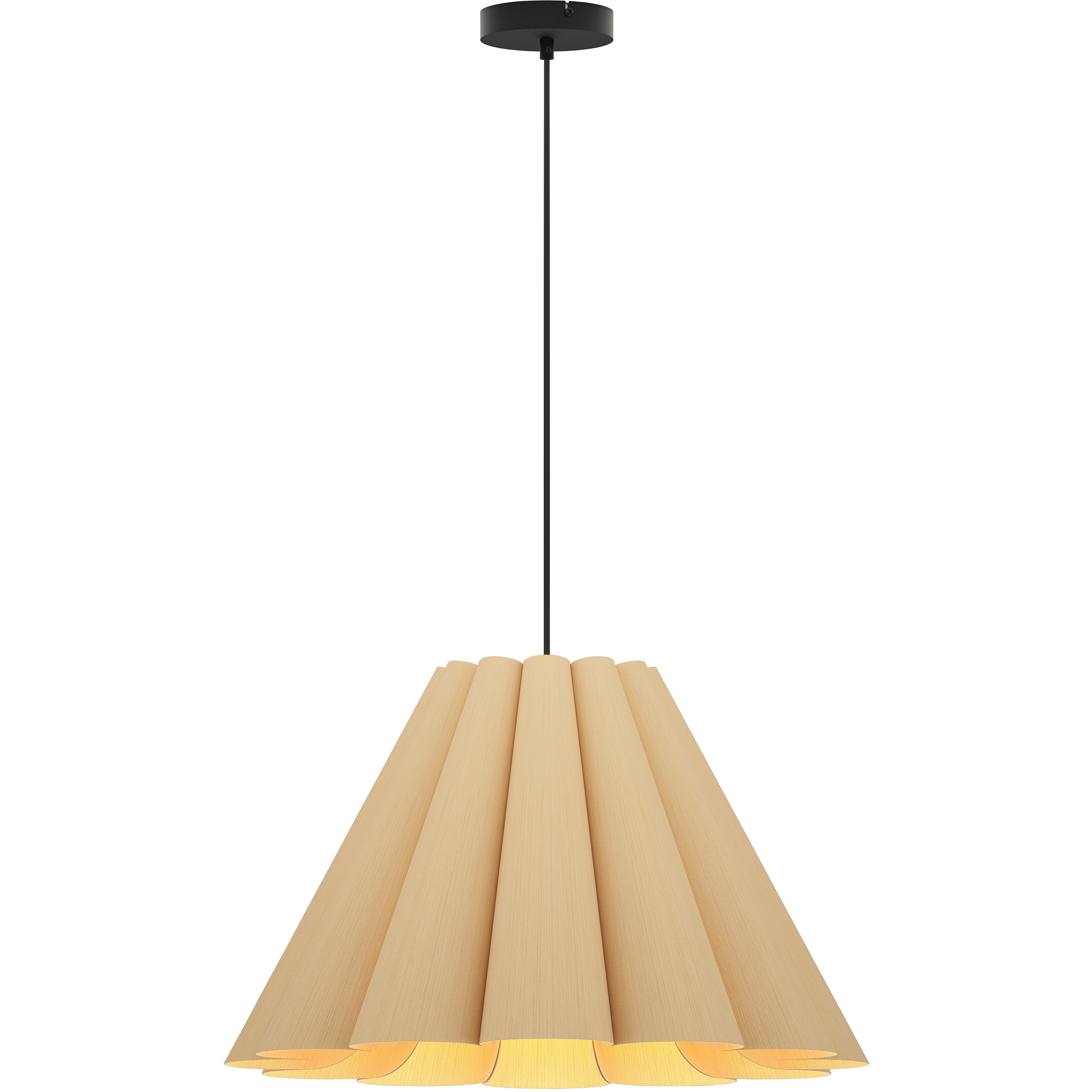 Lora 1 Light 22.8 inch Black Pendant Ceiling Light in Ash, 23 in, WEP Collection