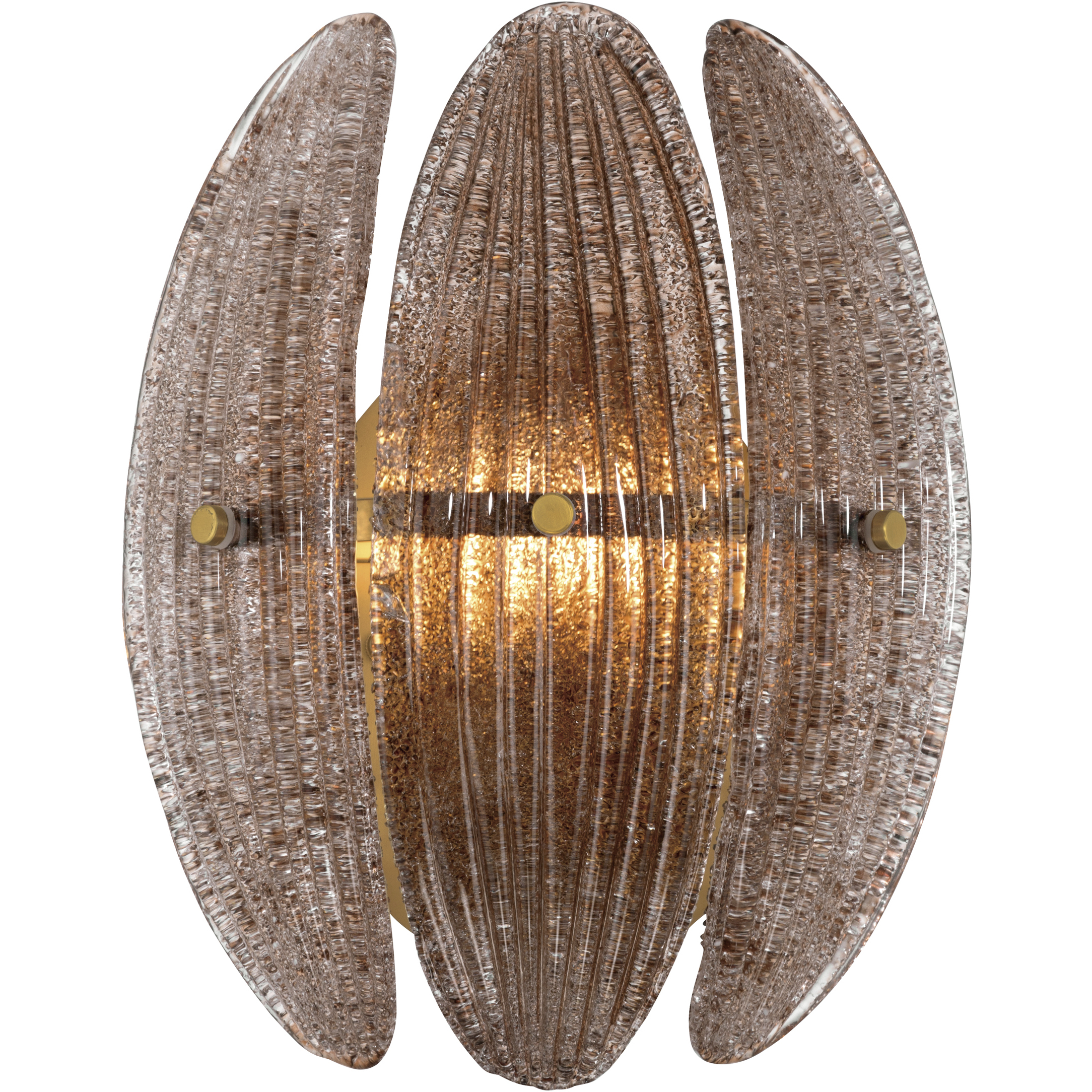 Marclaire 1 Light 9.25 inch Legacy Brass Wall Sconce Wall Light in Brown Textured Handmade Glass