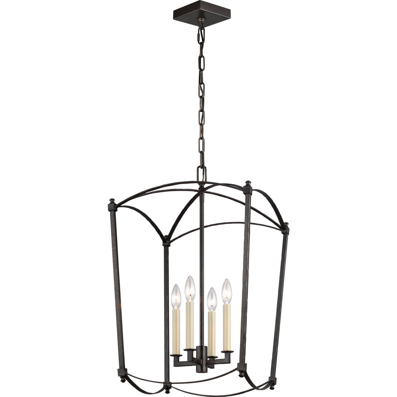 Sean Lavin Thayer 4 Light 16 inch Smith Steel Lantern Chandelier Ceiling Light