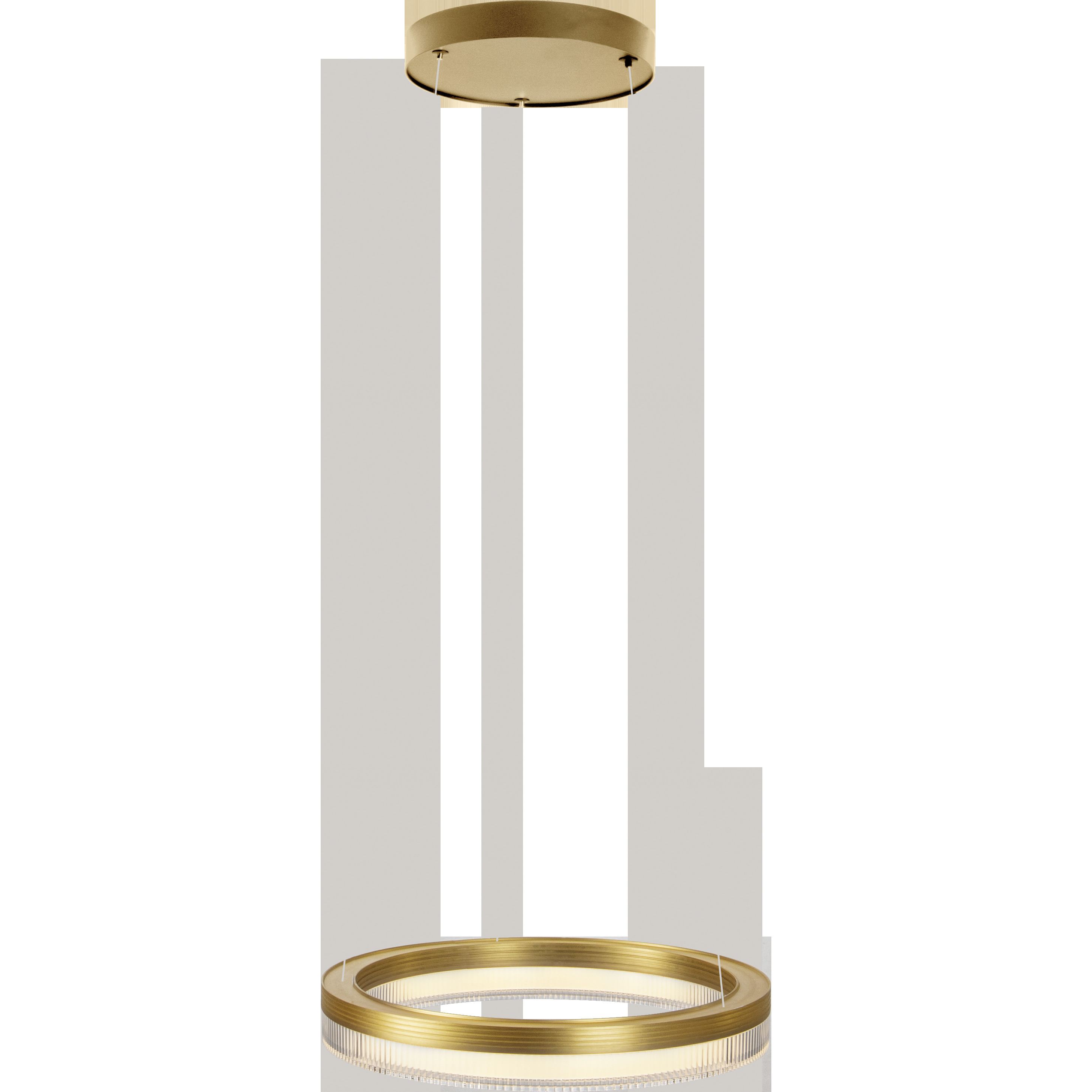 Evaline LED 23.62 inch Brushed Champagne Pendant Ceiling Light