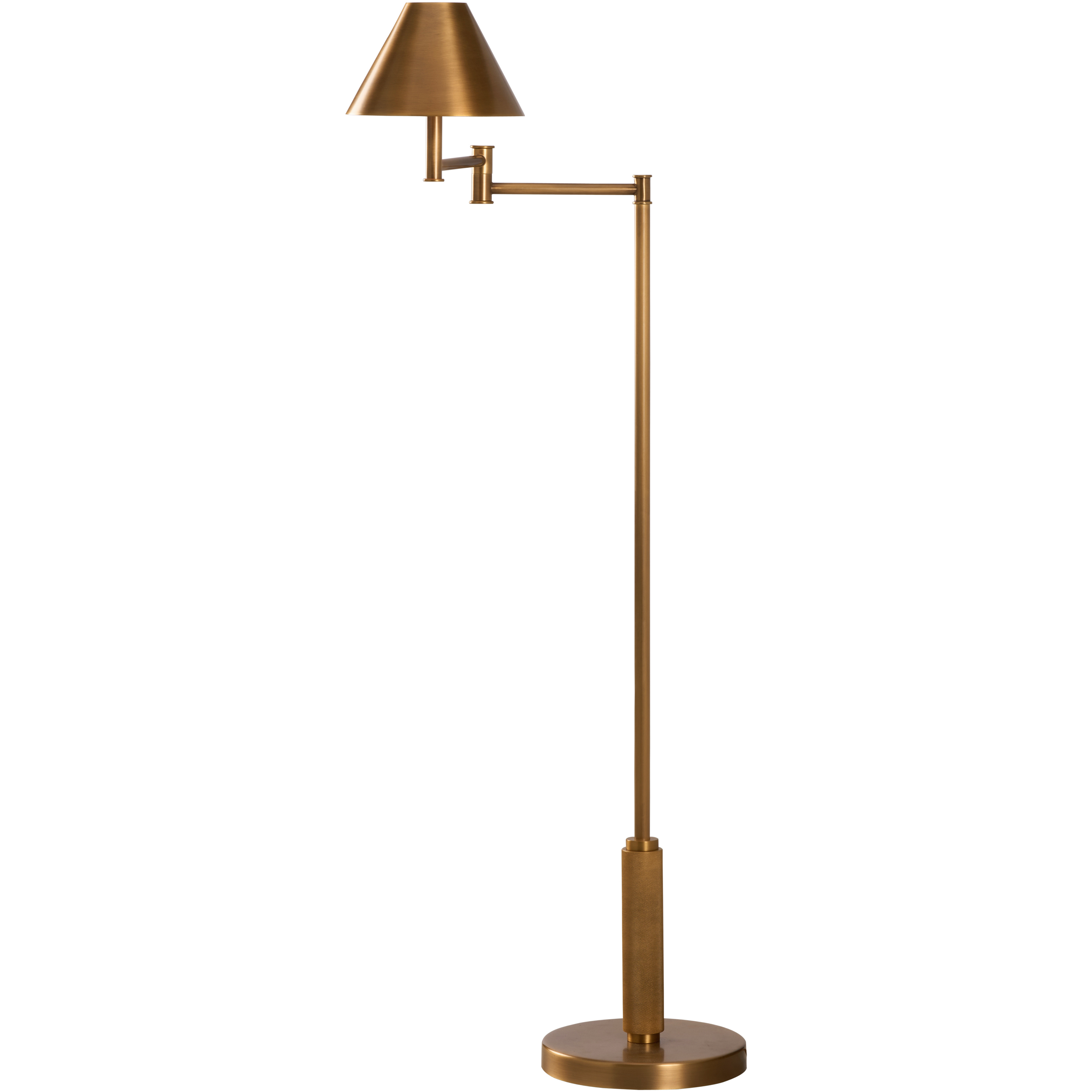 Woodbury 48.5 inch 100.00 watt Gold Floor Lamp Portable Light