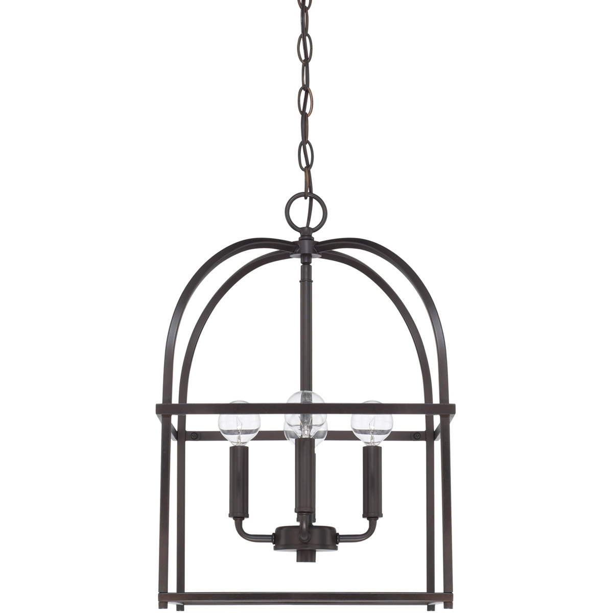 Elijah 4 Light 12.5 inch Matte Black Foyer Ceiling Light