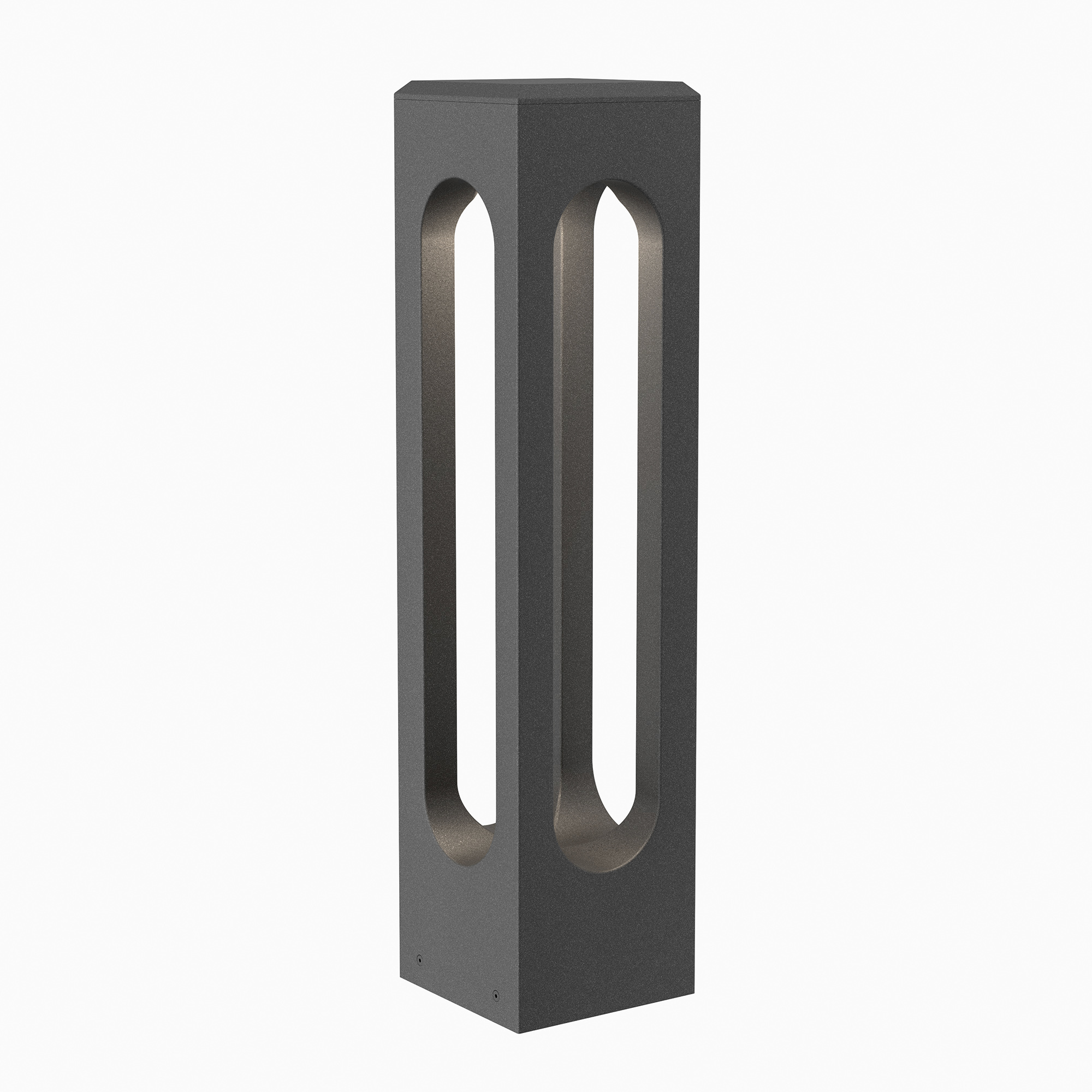 Altar 12 7.9 watt Granite Bollard Light in 3000K Warm White LED, WAC Landscape