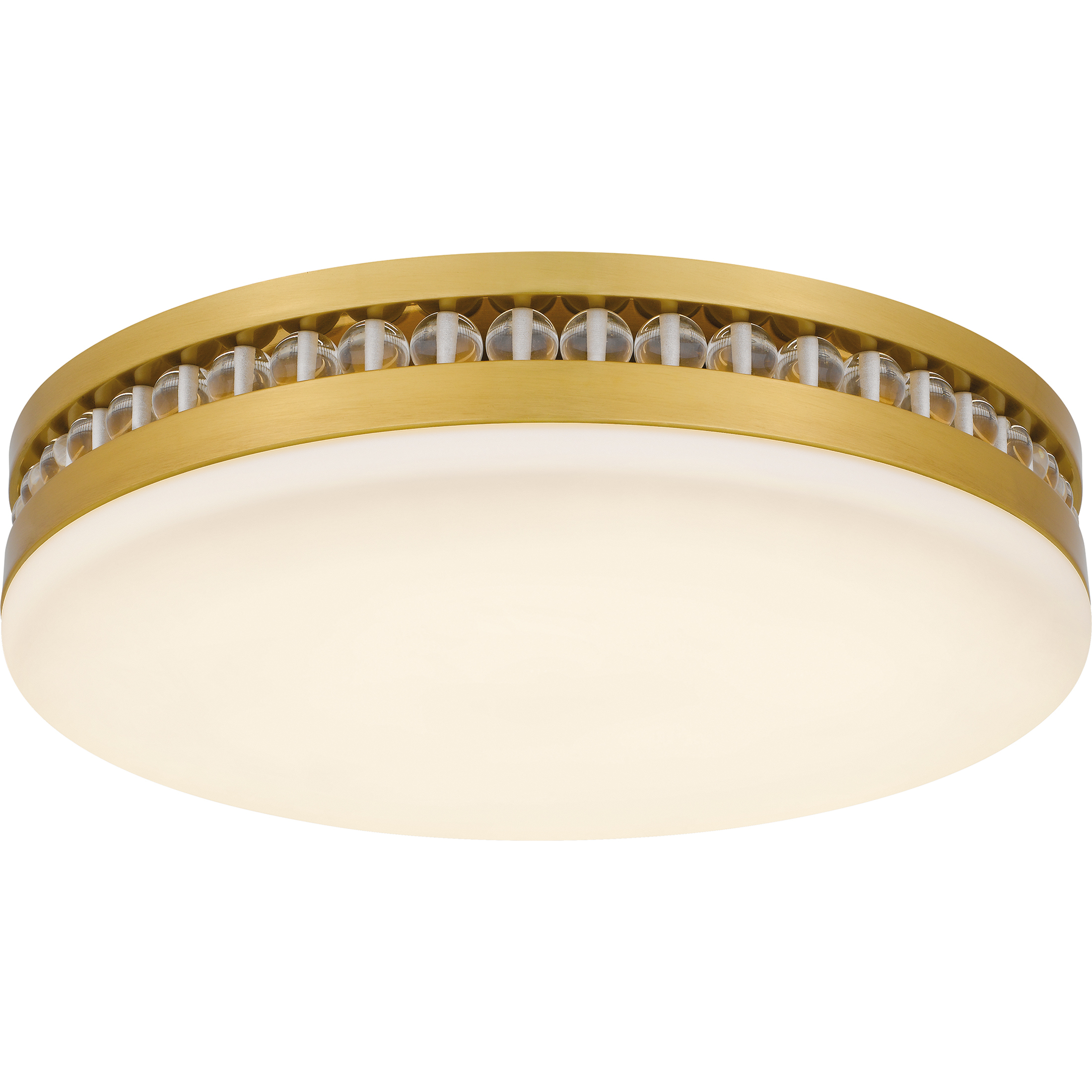 Carey LED 16 inch Brushed Gold Flush Mount Ceiling Light, Medium