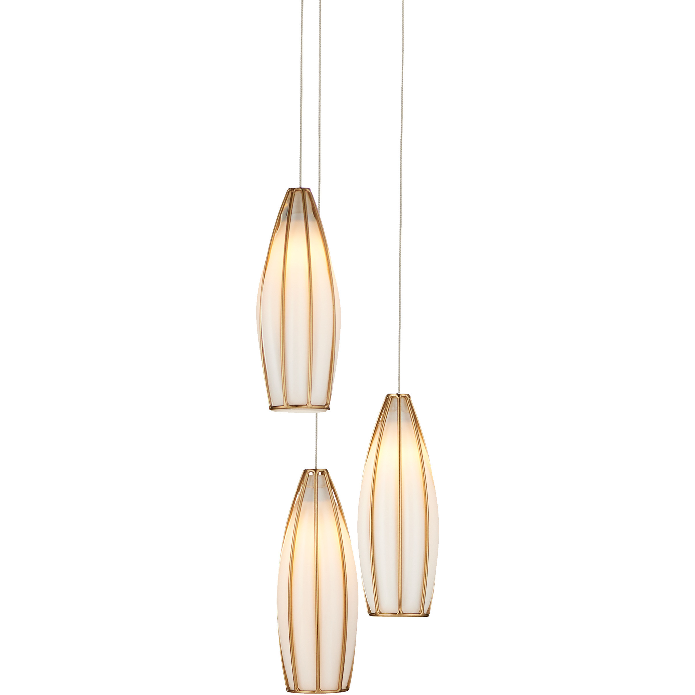 Parish 3 Light 7.5 inch Silver Multi-Drop Pendant Ceiling Light