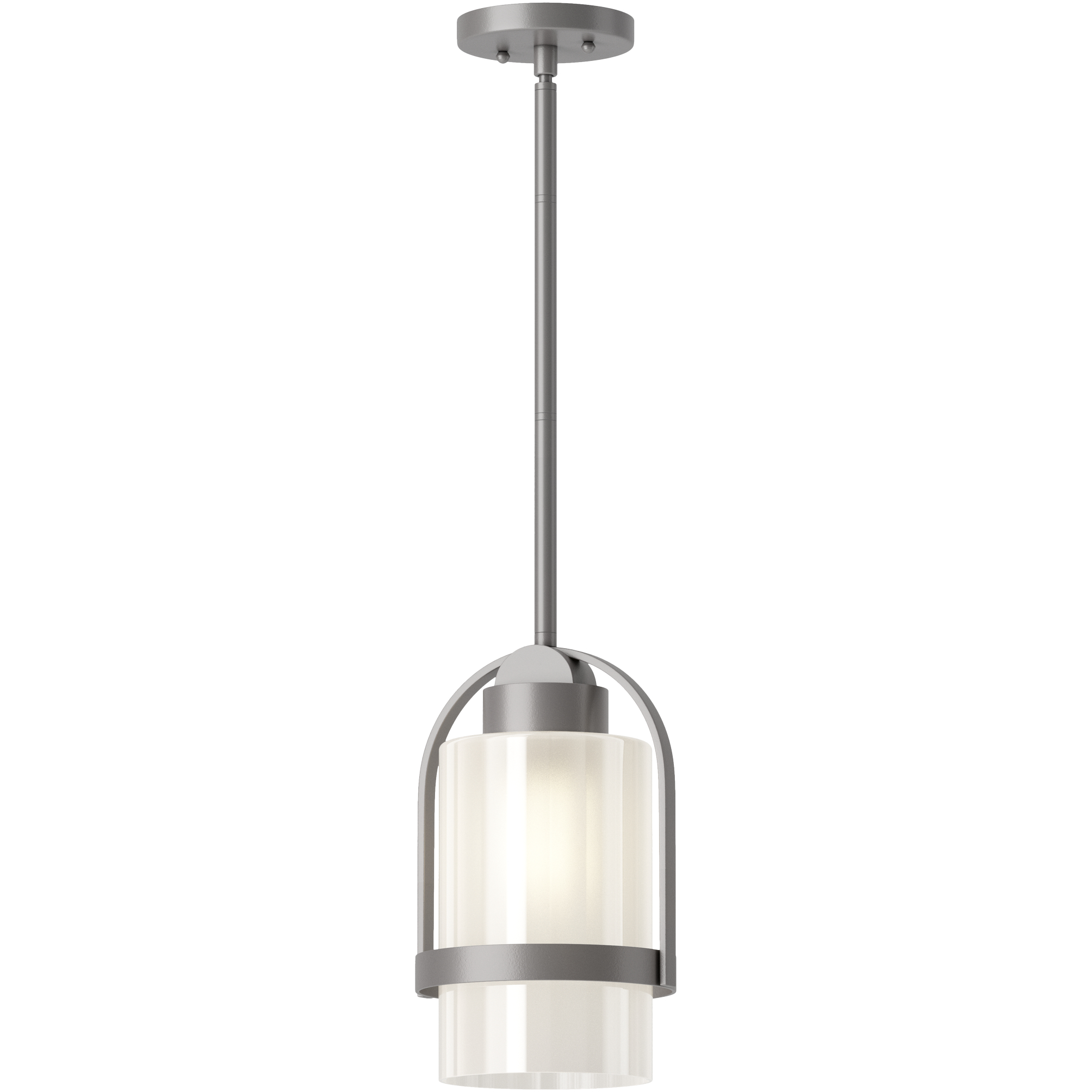 Alcove 1 Light 7.8 inch Coastal Burnished Steel Outdoor Pendant in Frosted