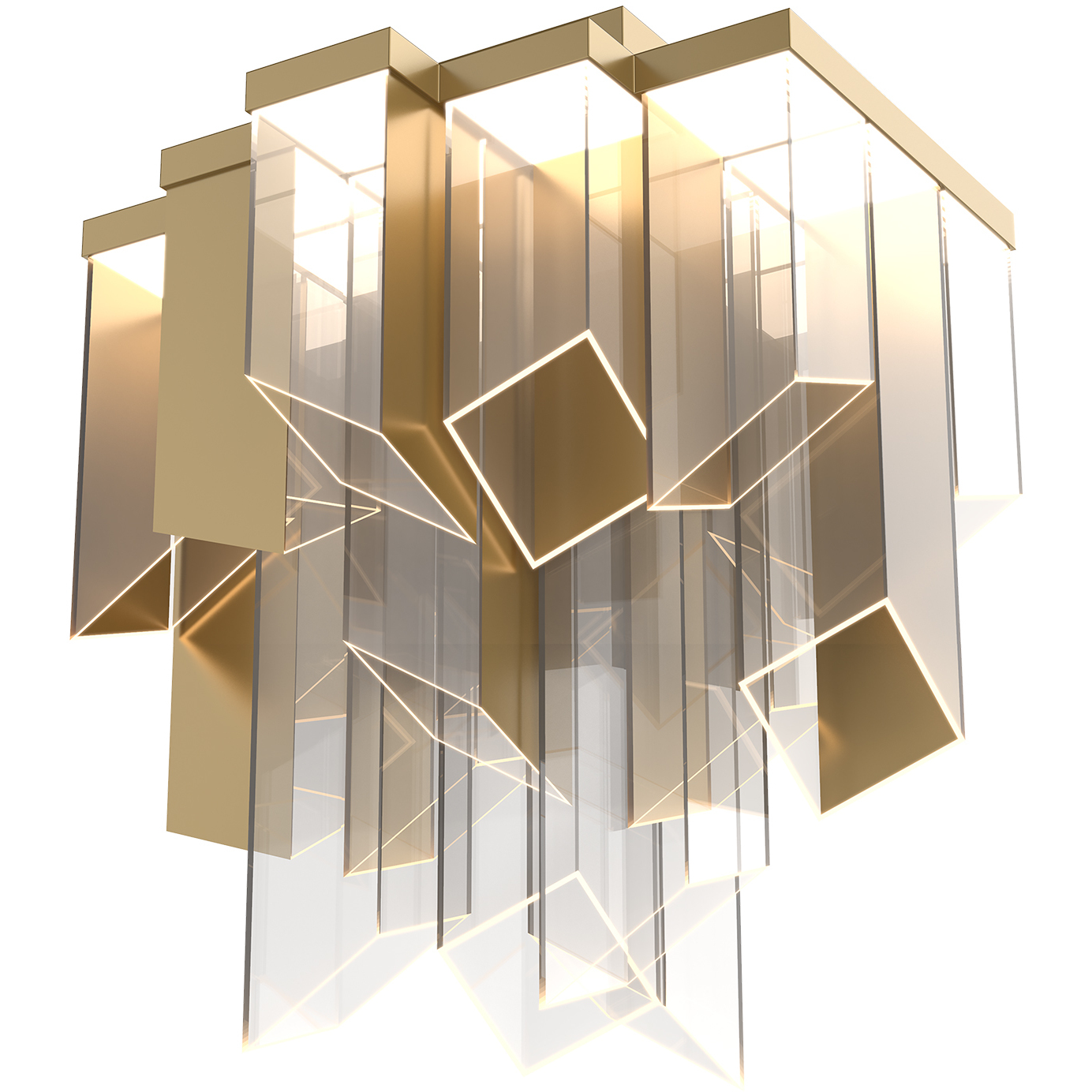 Rowland LED 19.75 inch Titanium Gold Flush Mount Ceiling Light
