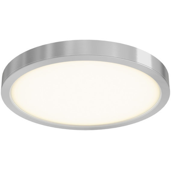 Delta LED 18 inch Satin Nickel Flushmount Ceiling Light, Indoor/Outdoor