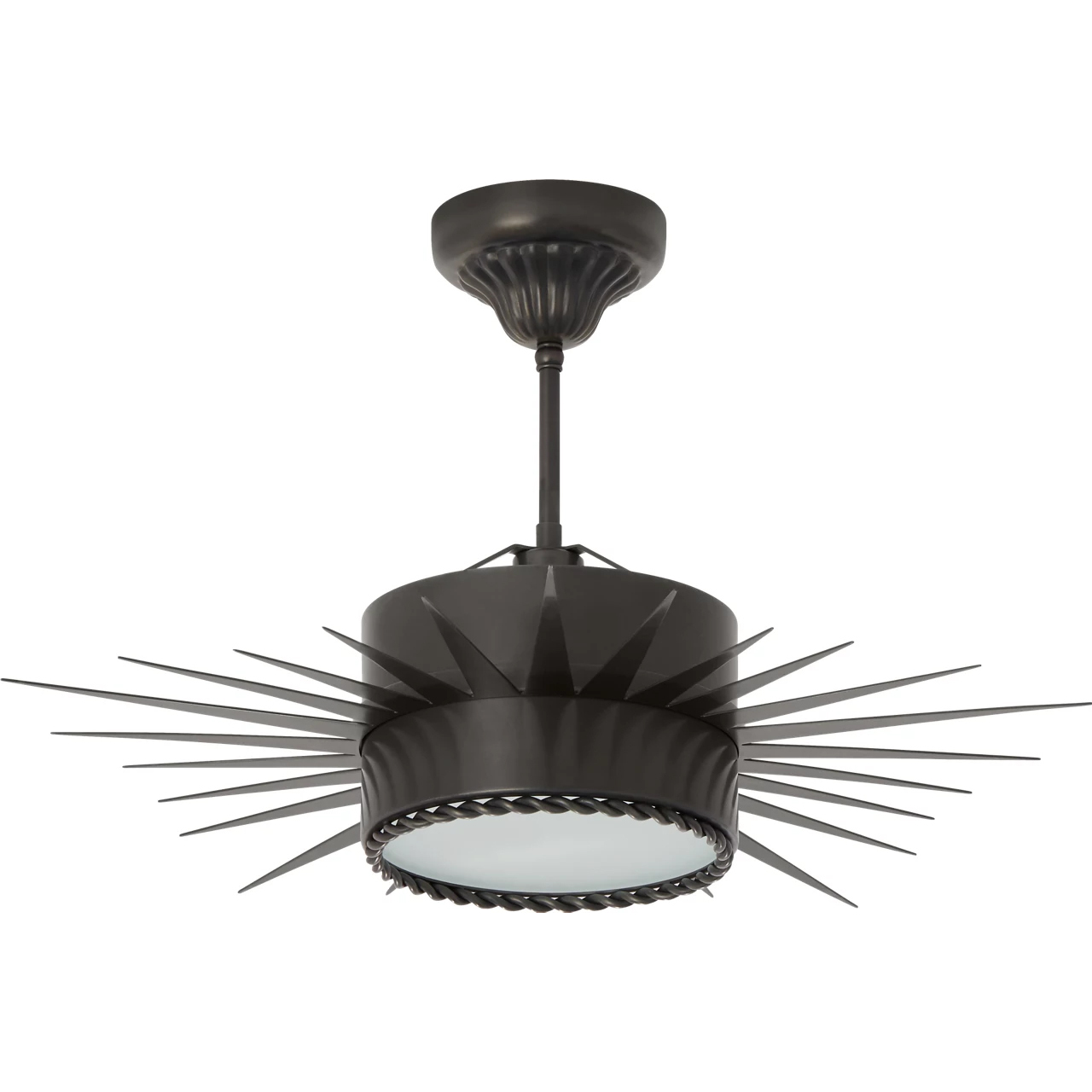 Suzanne Kasler Soleil 1 Light 24 inch Bronze Semi-Flush Mount Ceiling Light, Medium