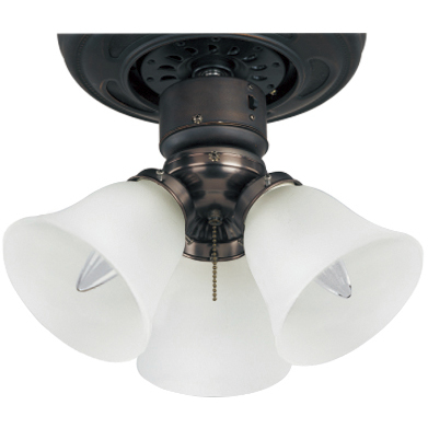 San Gabriel 3 Light Incandescent Oil Rubbed Bronze Ceiling Fan Light Kit