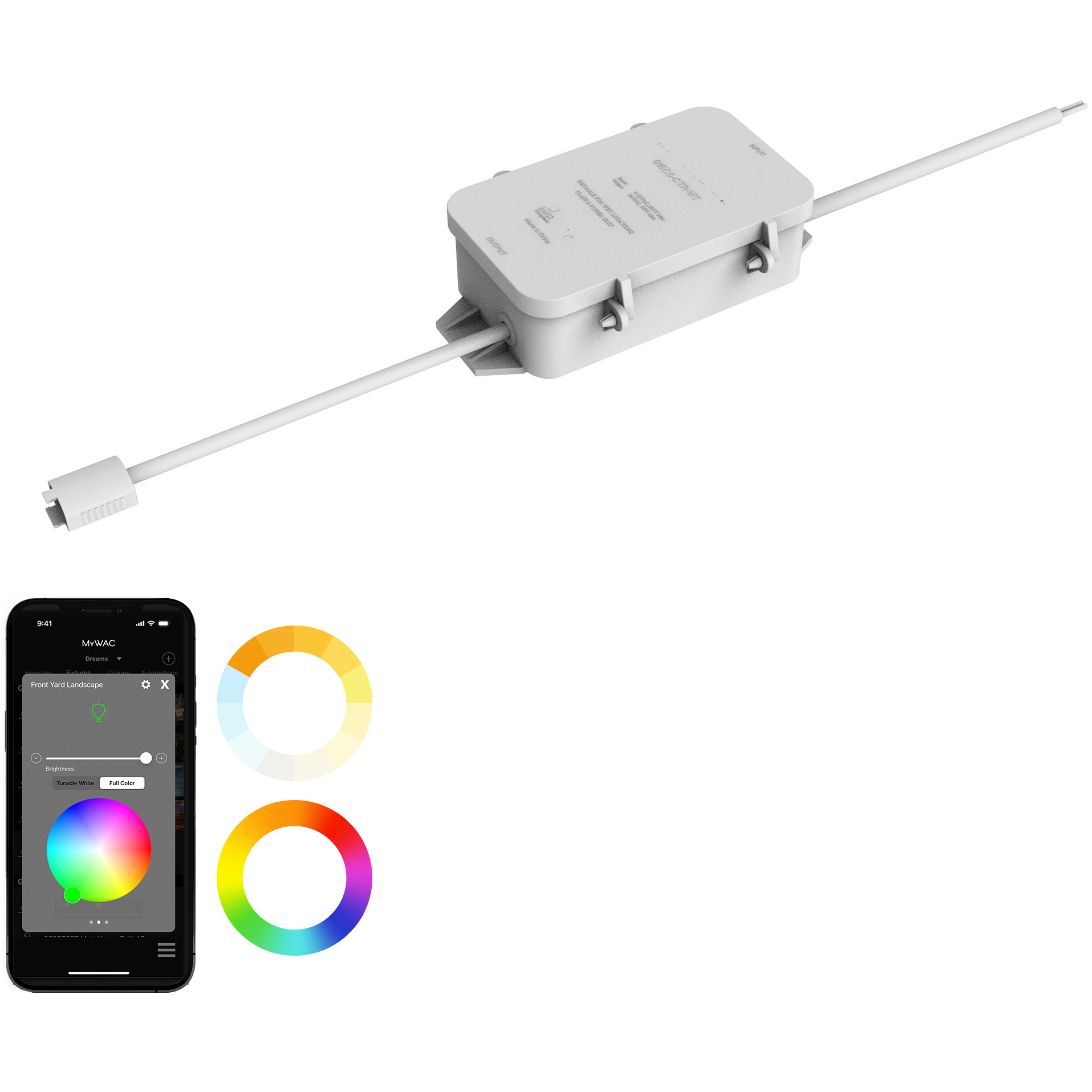 Colorscaping 12 5.78 inch White Outdoor LED RGBWW Snap On 12V Strip Light Accessories, Colorscaping
