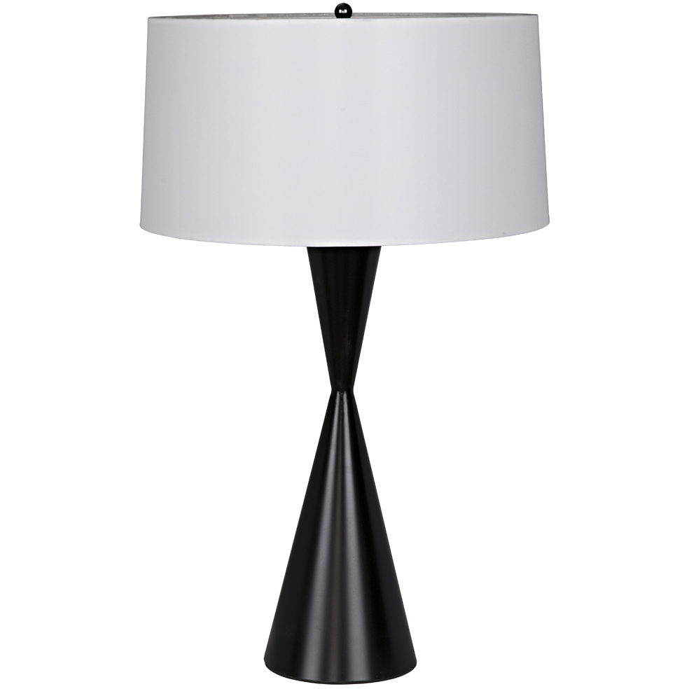Noble 30.5 inch 60.00 watt Matte Black Table Lamp Portable Light