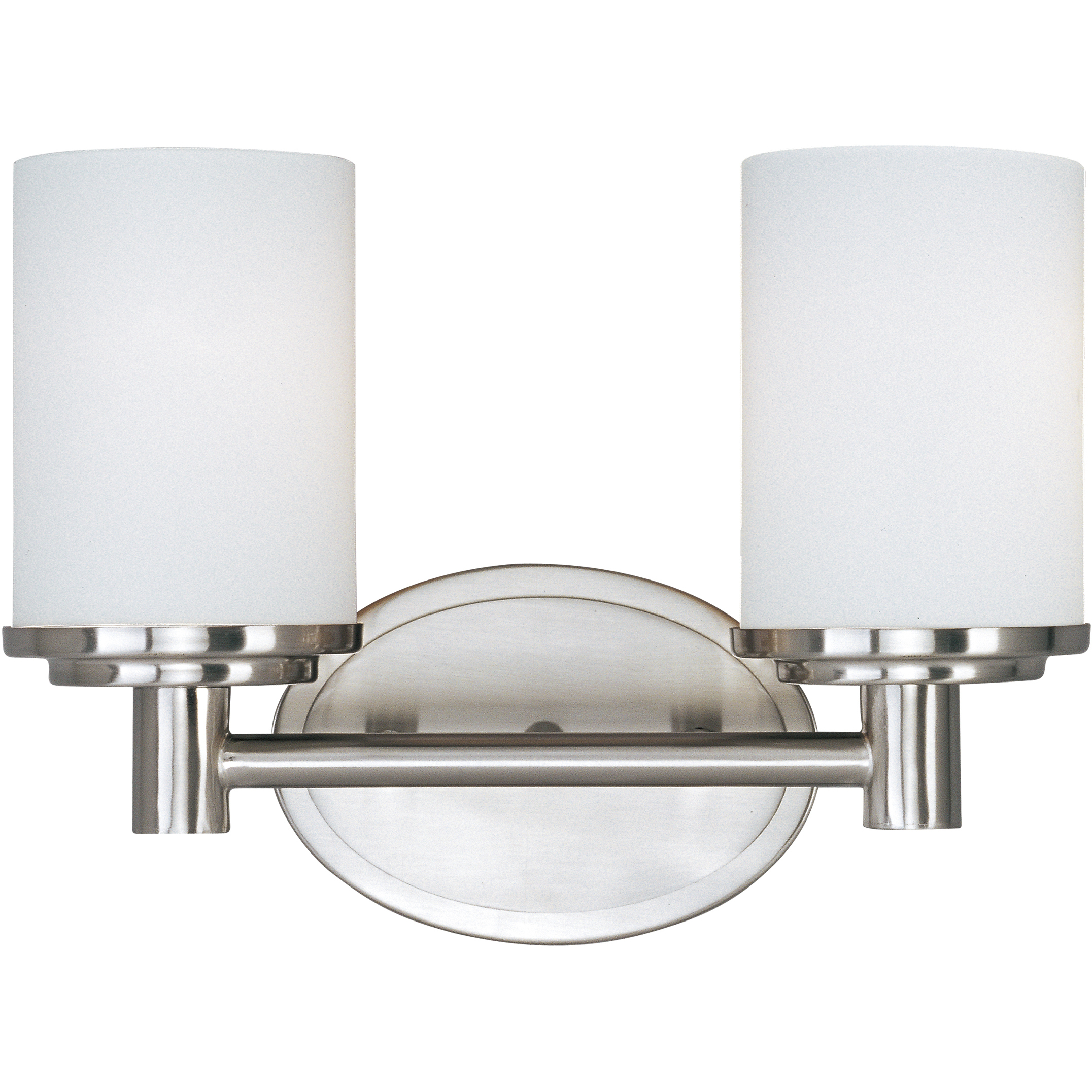Cylinder 2 Light 12.5 inch Satin Nickel Bath Vanity Wall Light