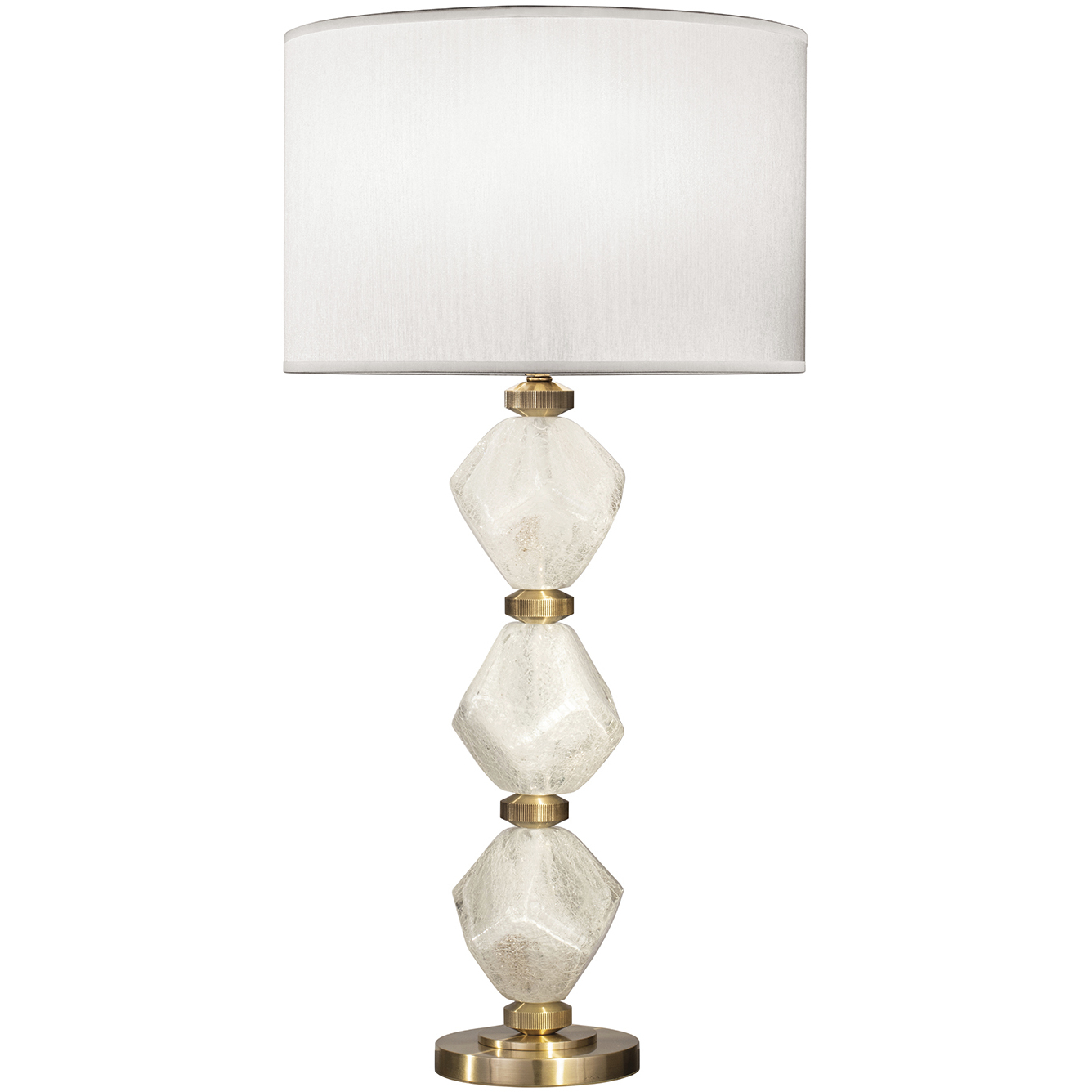Natural Inspirations 30.5 inch 100 watt White Table Lamp Portable Light