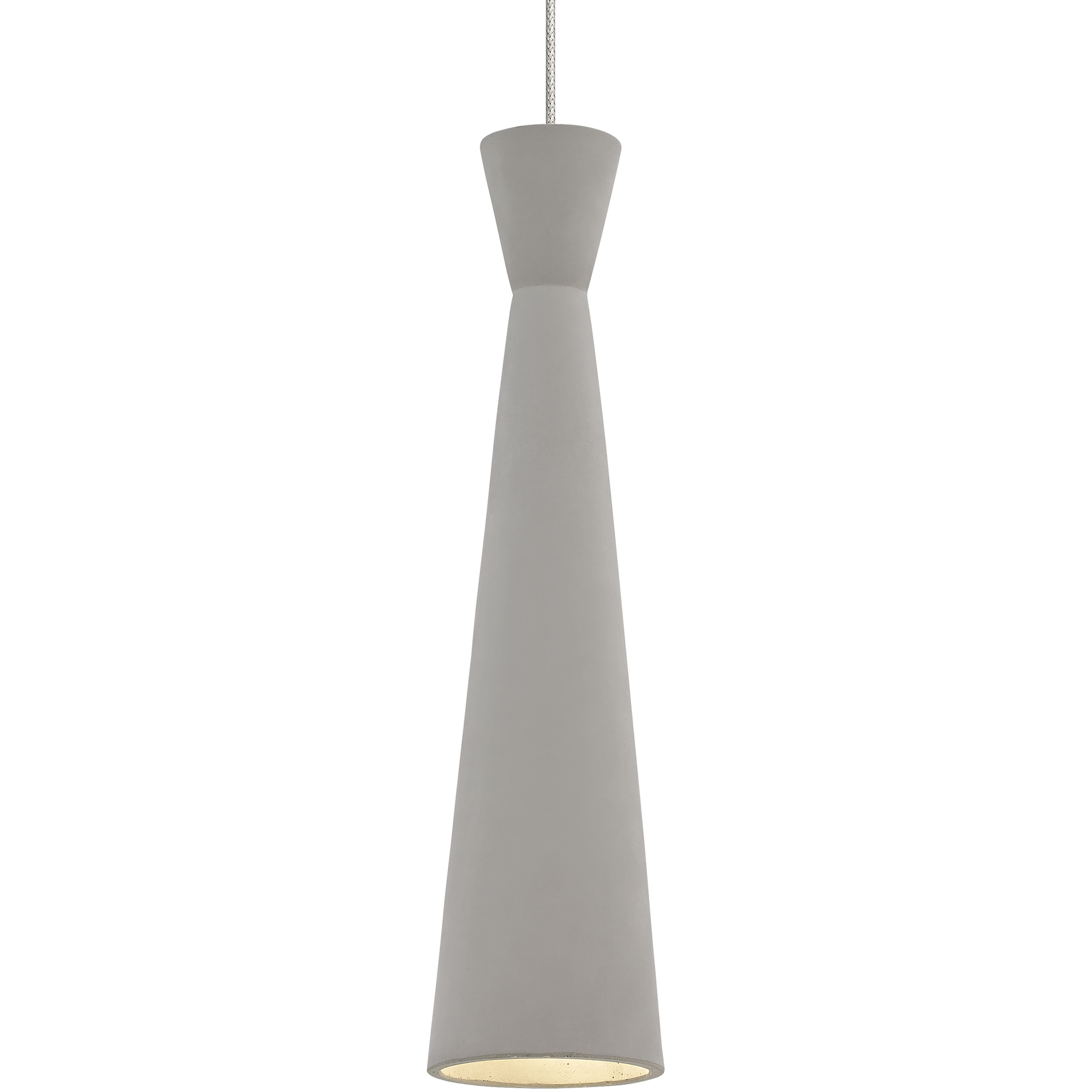 Sean Lavin Windsor 1 Light 12 Satin Nickel Low-Voltage Pendant Ceiling Light in Concrete, MonoRail, LED 90 CRI 3000K