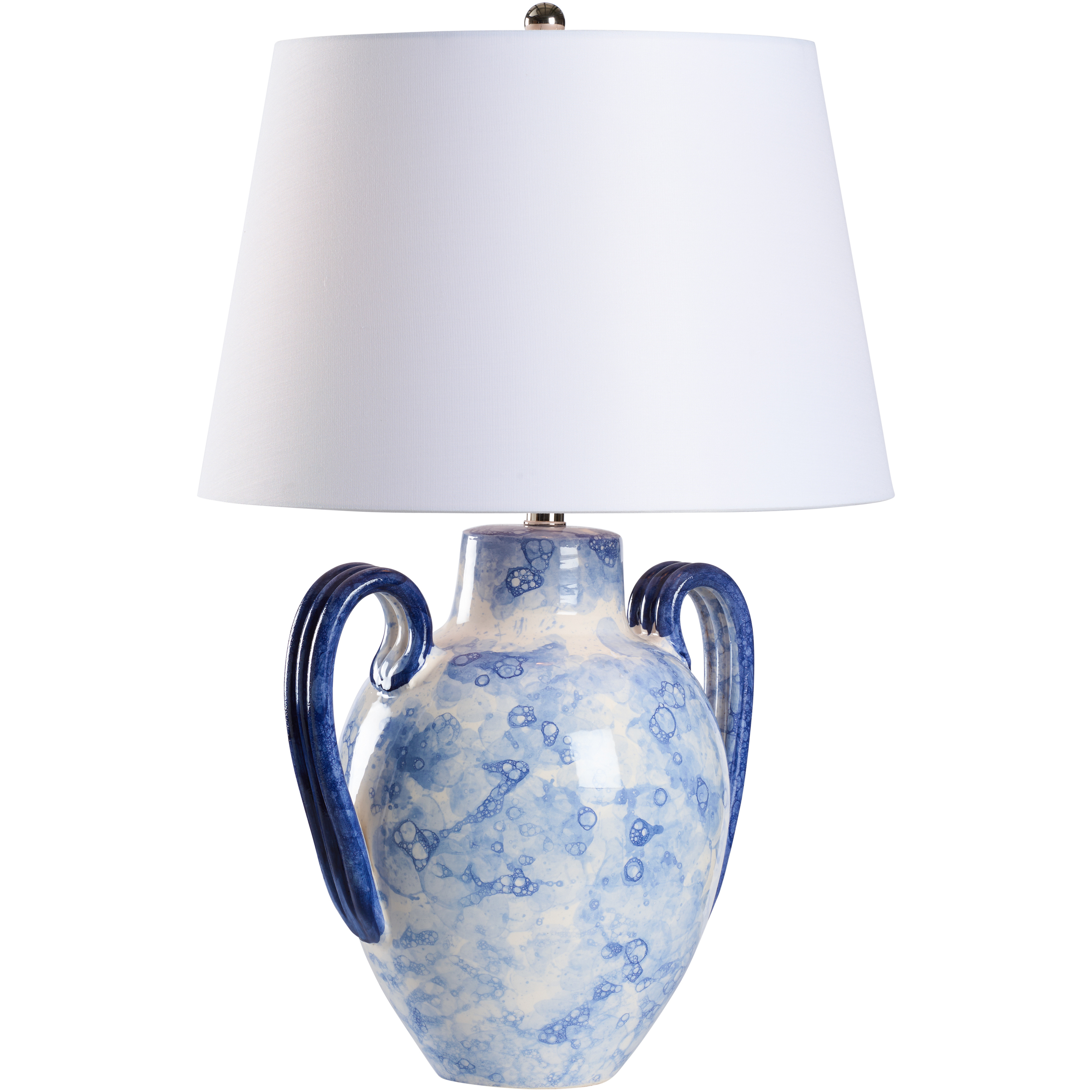 Corsini 20 inch 100.00 watt Blue and White/Cream Table Lamp Portable Light