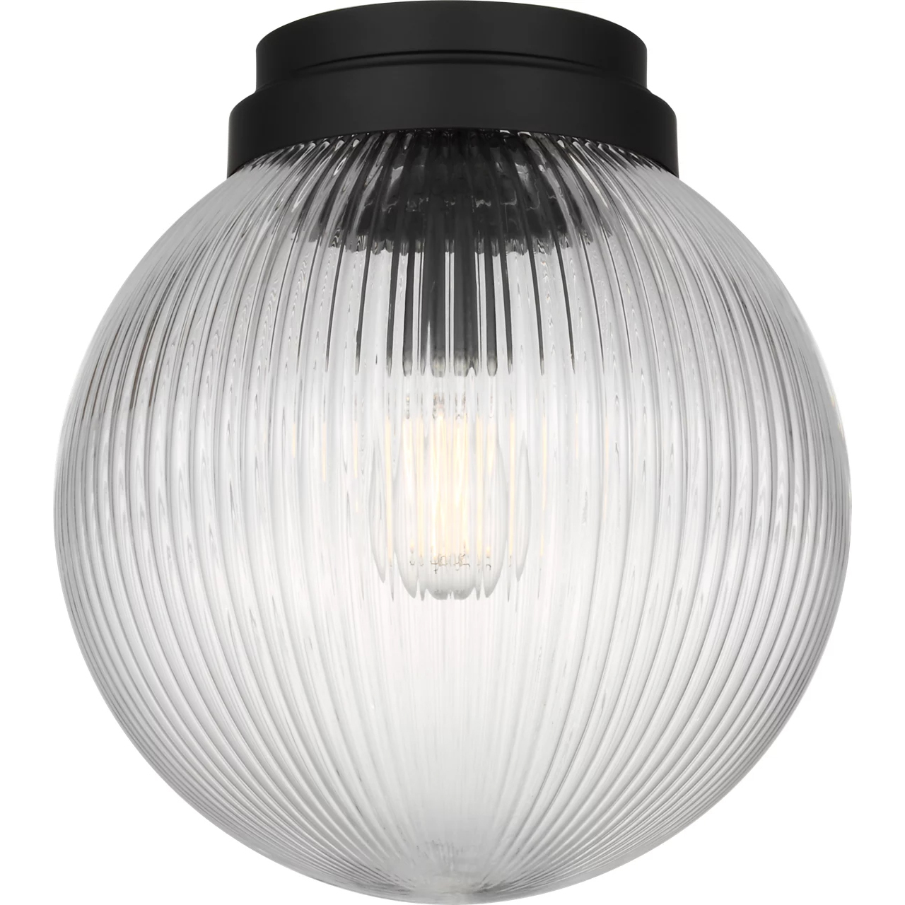Drew & Jonathan Preston 1 Light 10 inch Midnight Black Flush Mount Ceiling Light