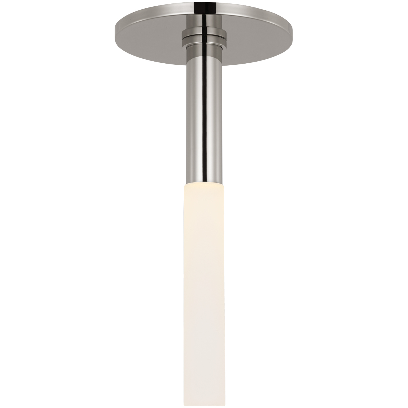 Kelly Wearstler Rousseau LED 1 inch Polished Nickel Monopoint Flush Mount Ceiling Light