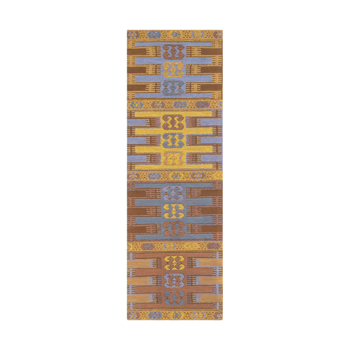 Sajal 72 X 48 inch Camel/Sky Blue/Denim Indoor Area Rug, Rectangle