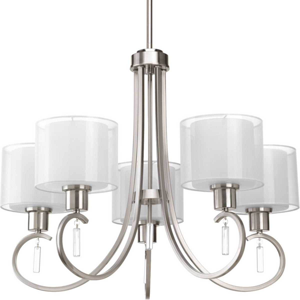 Beardsley 5 Light 25.25 inch Brushed Nickel Chandelier Ceiling Light
