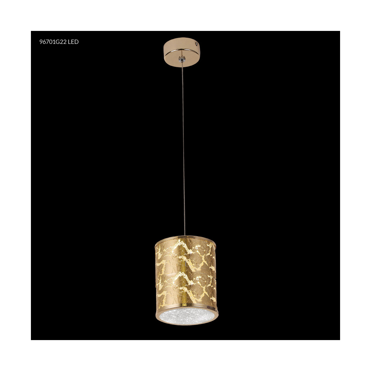 Gold Leaf 1 Light 5 inch Gold Chandelier Ceiling Light