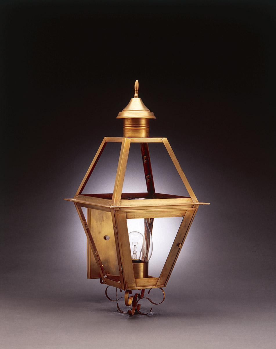 Boston 3 Light 25 inch Antique Copper Outdoor Wall Lantern in Clear Glass, No Chimney, Candelabra