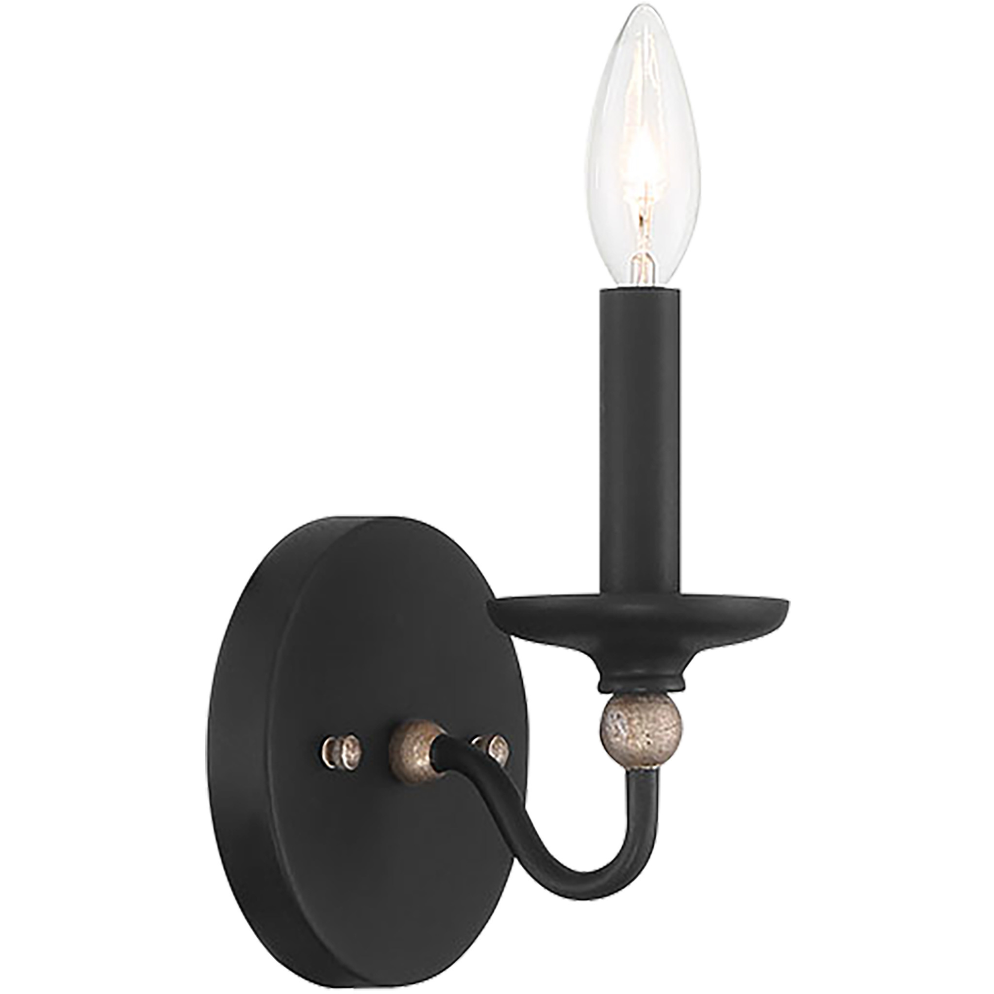 Westchester County 1 Light 5 inch Sand Coal/Skyline Gold Leaf Wall Sconce Wall Light