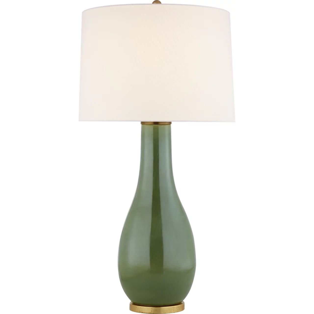 Chapman & Myers Orson 32.5 inch 150 watt Shellish Kiwi Table Lamp Portable Light in Linen