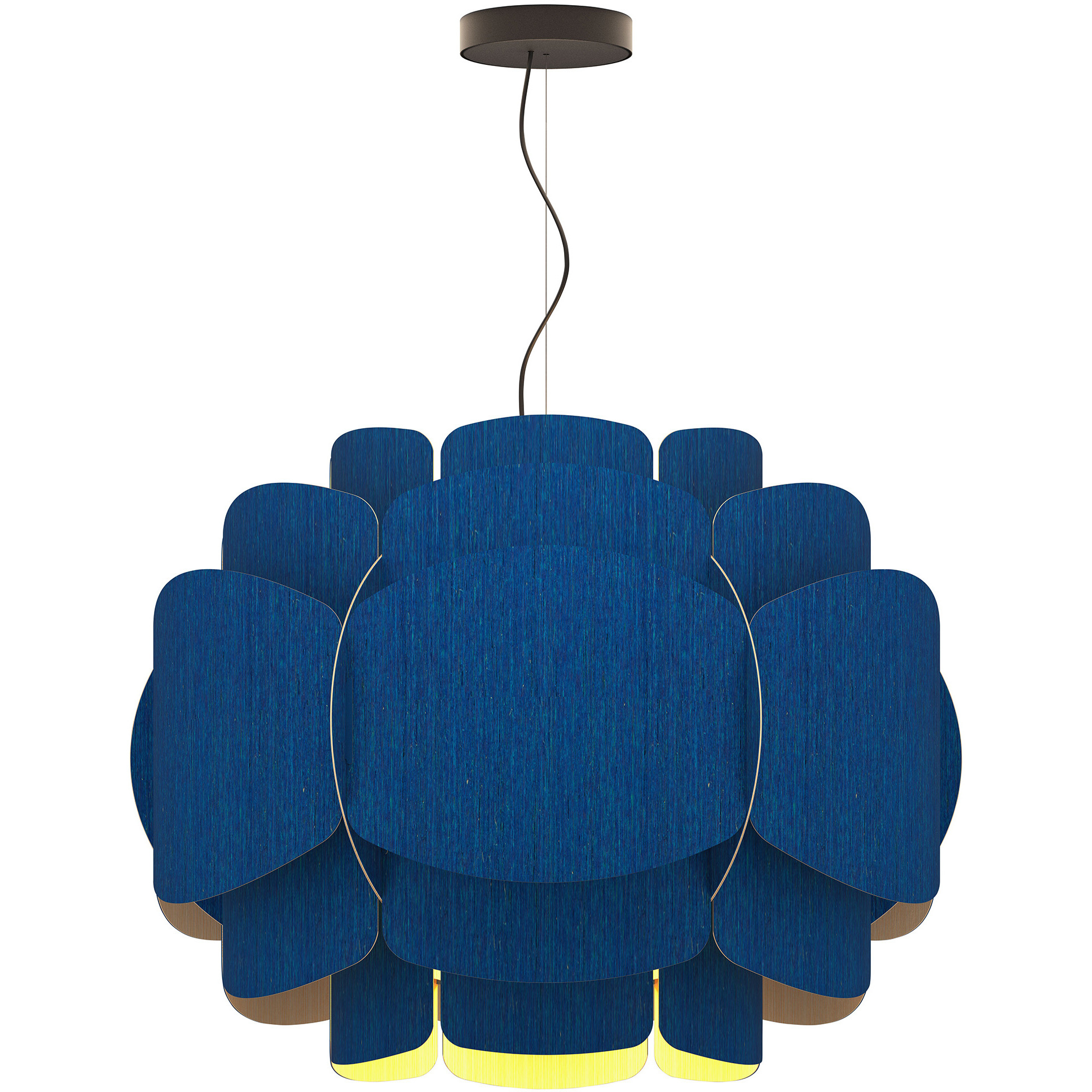 Bella 30 inch Blue Pendant Ceiling Light in Blue/Ash, WEP Collection