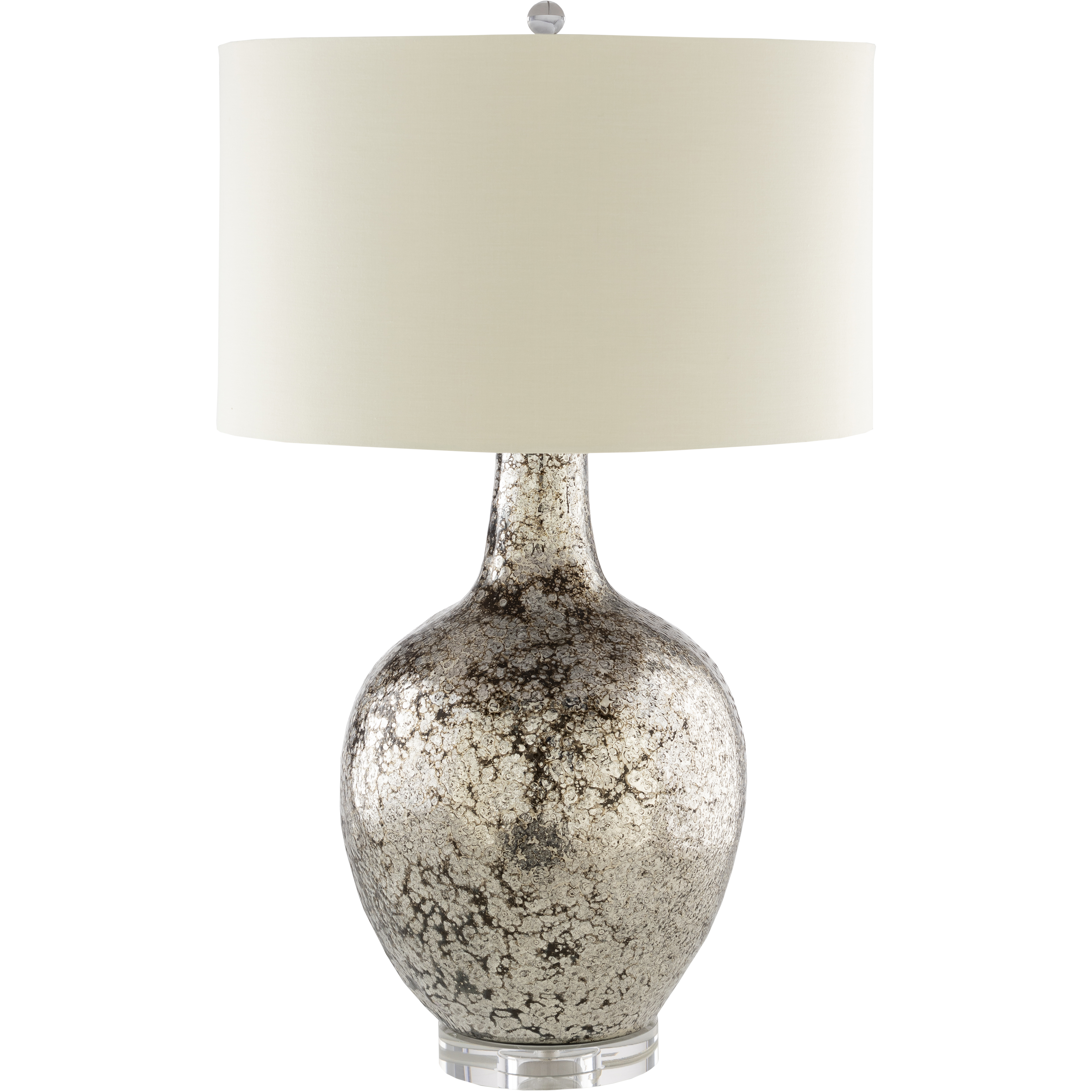 Kendra 32.5 inch 100 watt Silver Table Lamp Portable Light