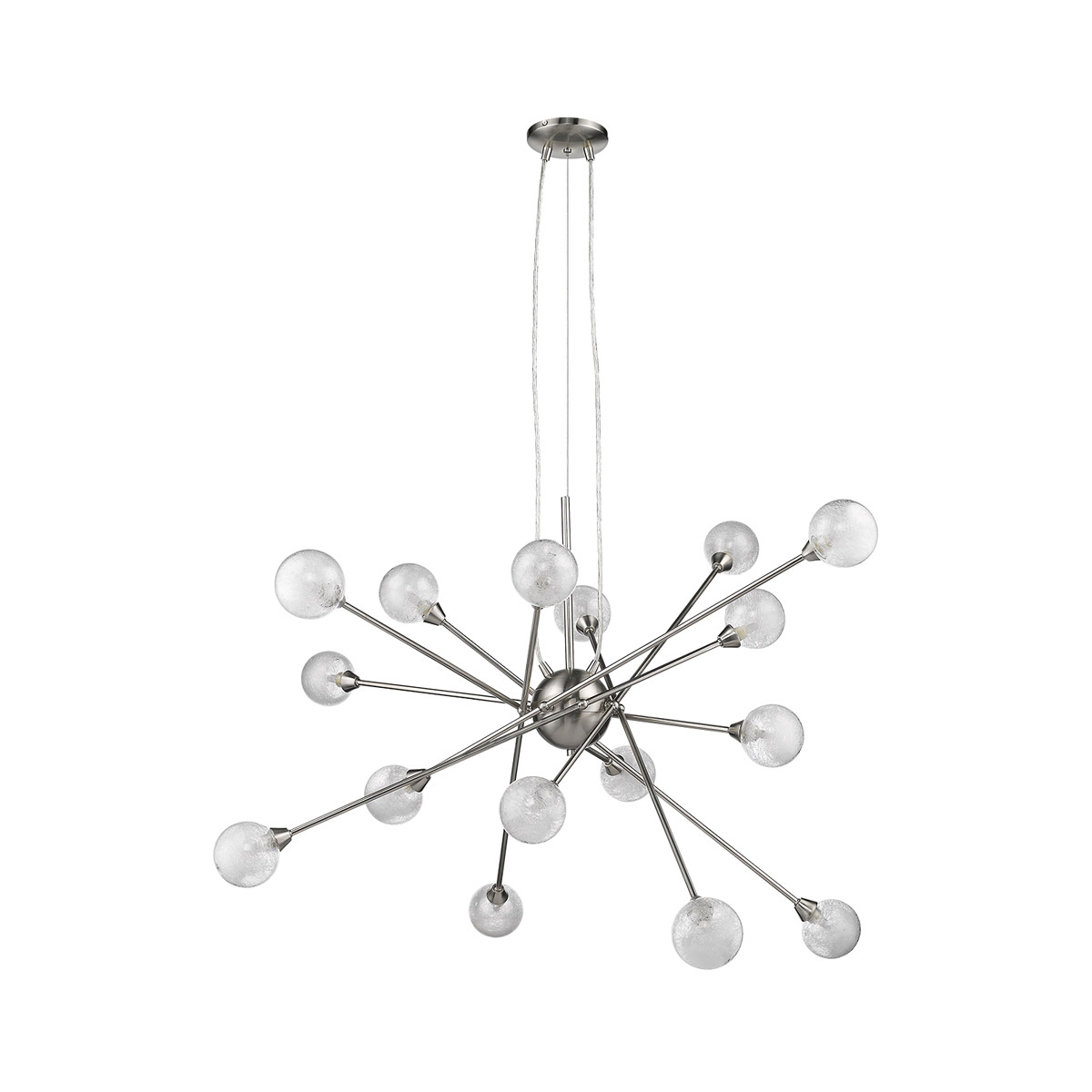 Galaxia 16 Light 33.5 inch Brushed Nickel Chandelier Ceiling Light