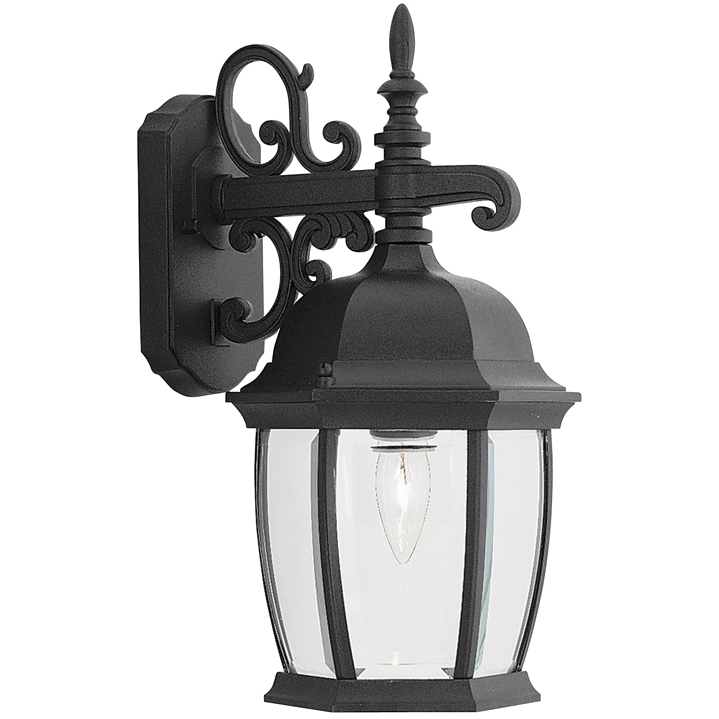 Tiverton 1 Light 16 inch Black Outdoor Wall Lantern